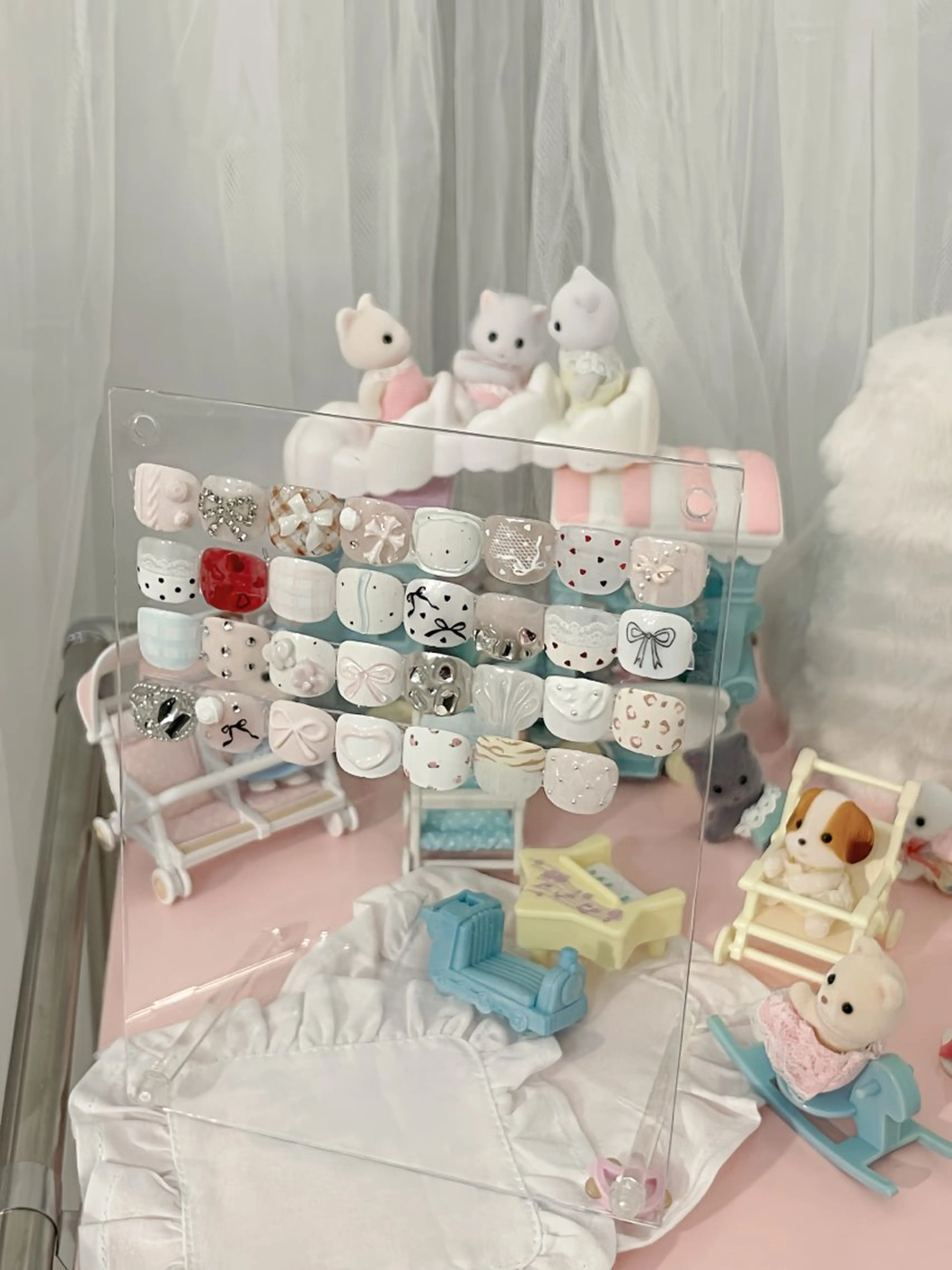 ネイル アートネイル フットネイル lettie🎀 京都ガーリーネイルのネイルデザイン