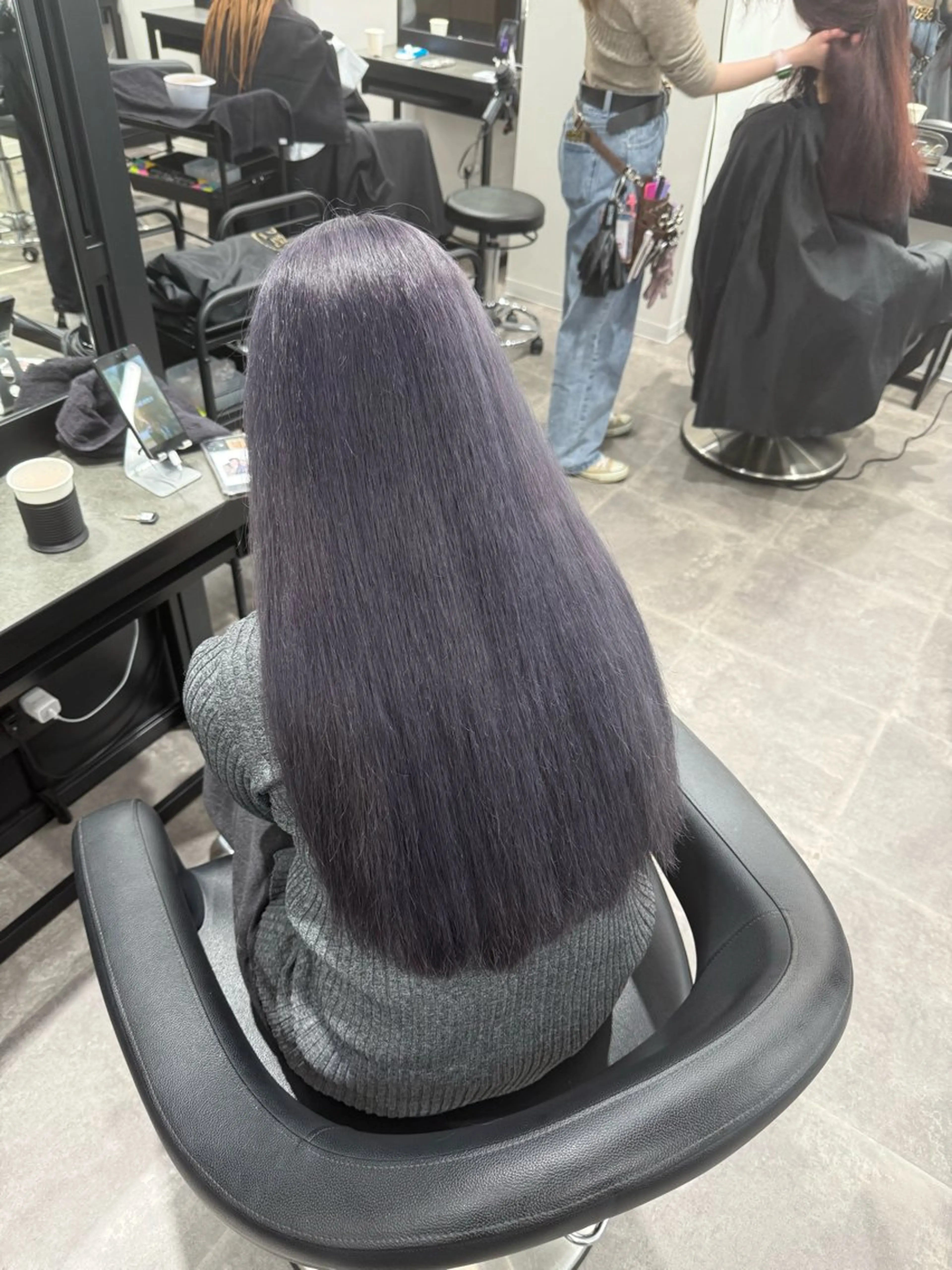 ロング カラー ヘアアレンジ ヘアカラー 💗暖色特化ピンク/ 赤髪💗HARUNAのヘアスタイル