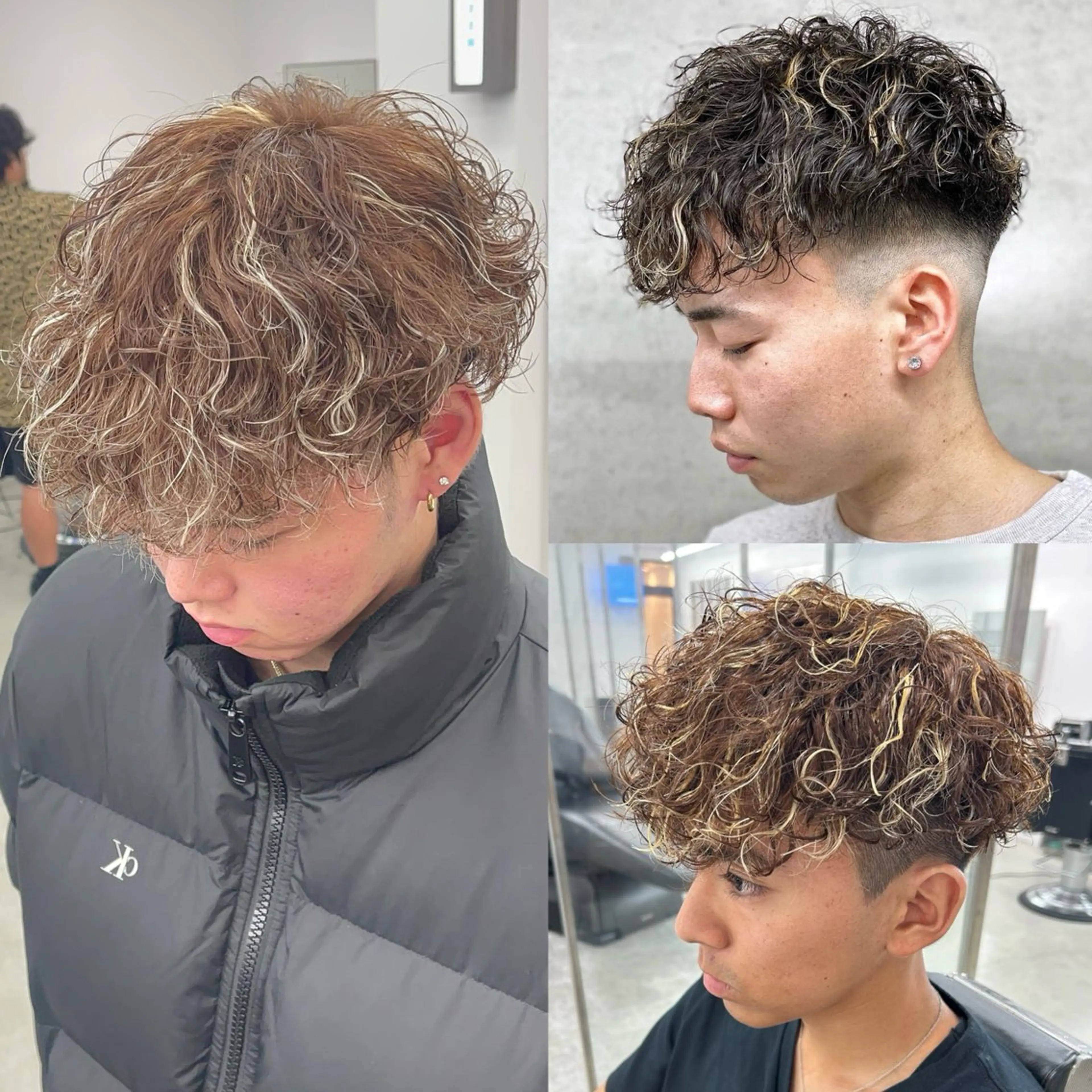 カラー パーマ メンズ カット ヘアカラー パーマ 安達 脩人のヘアスタイル