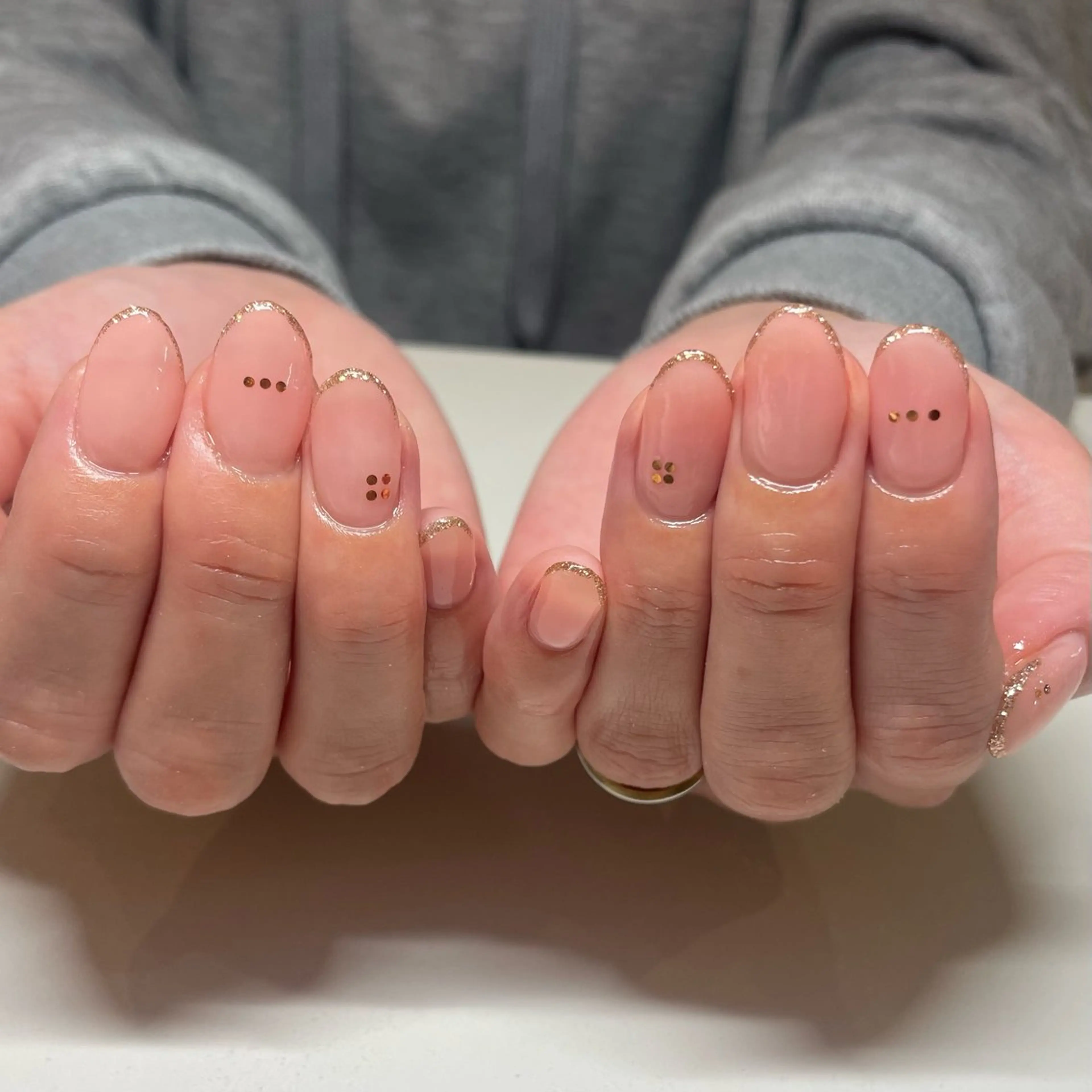 11月限定🌼オフあり💫ワンカラー細フレンチの写真