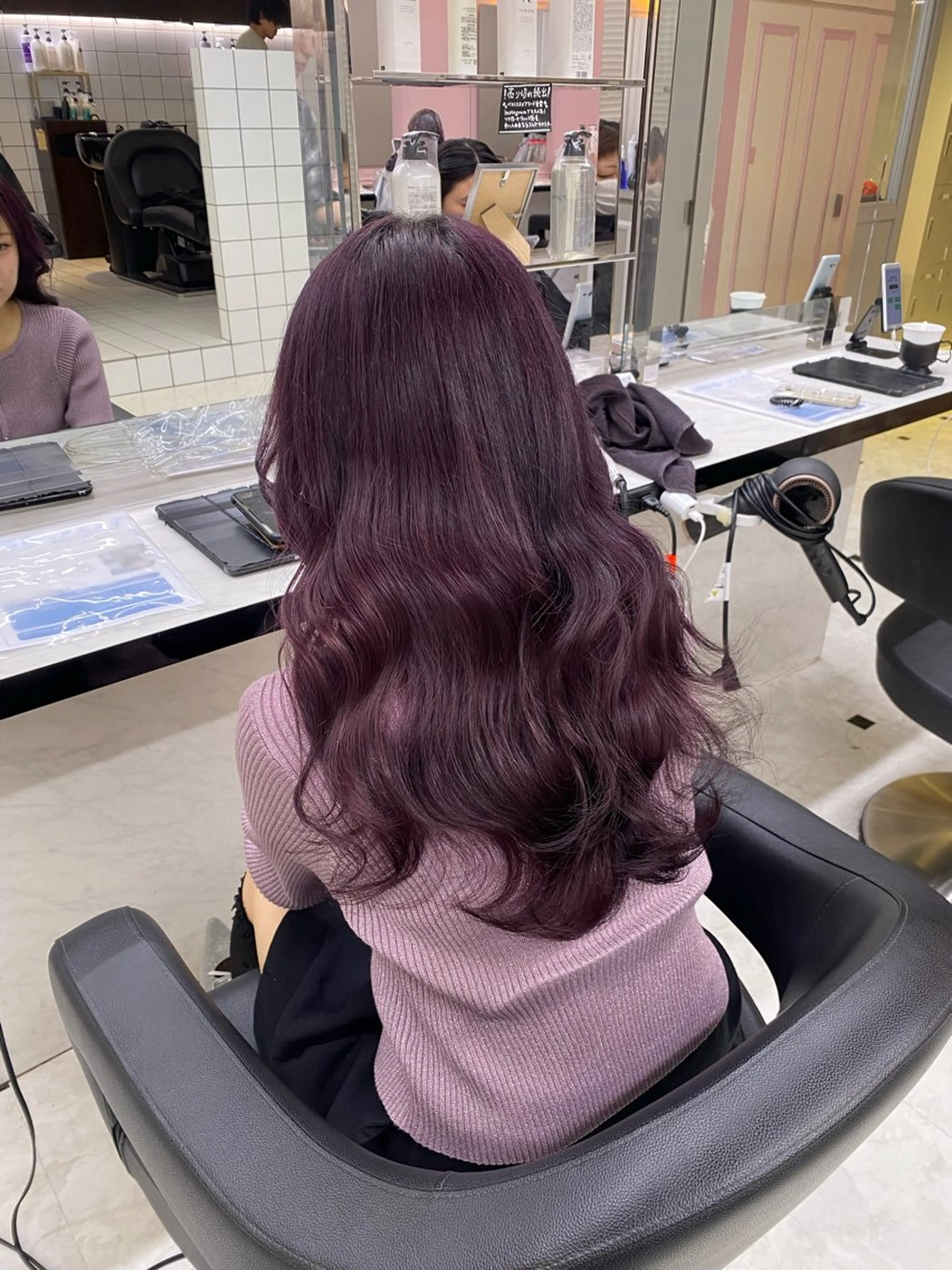 ロング カラー ヘアカラー トリートメント ヘッドスパ ヘアセット ♡ダブルカラー♡ 透明感カラー♡AIのヘアスタイル