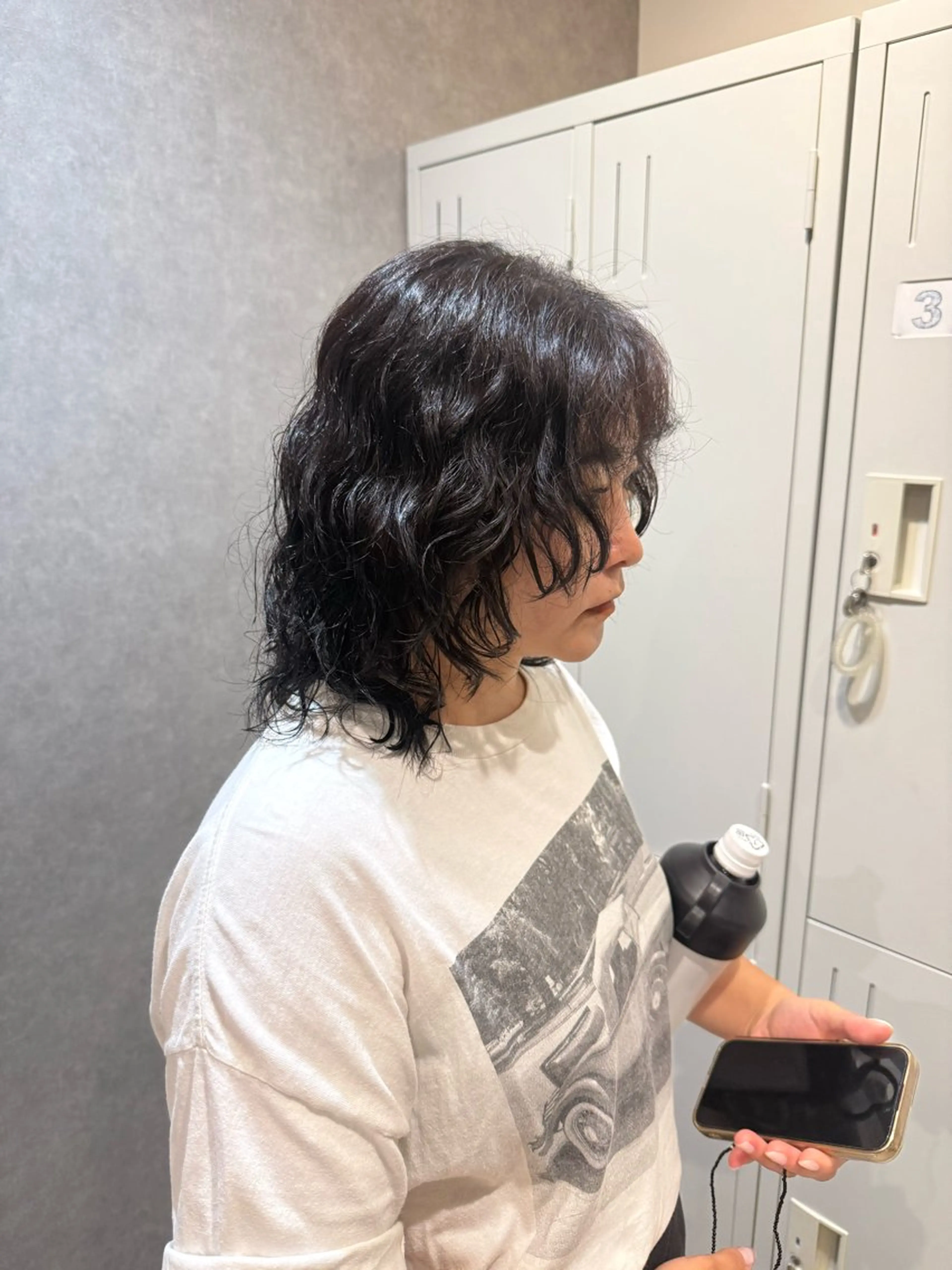 ミディアム ミディアムパーマ LIM所属・anju 🐣のヘアスタイル
