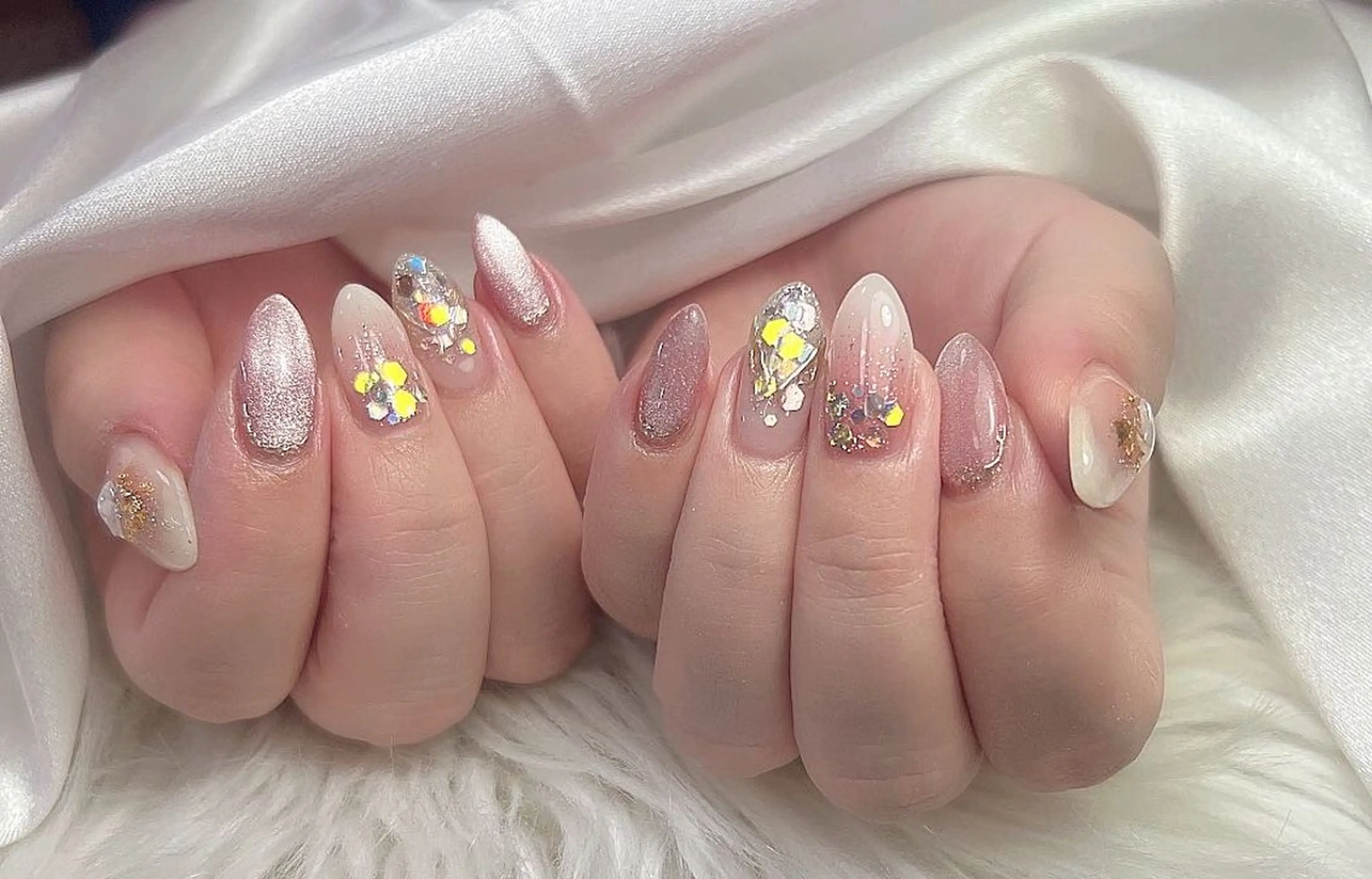 ネイル チークネイル 長さ出し フラッシュネイル フットネイル フレンチネイル Niko nailサロンのネイルデザイン