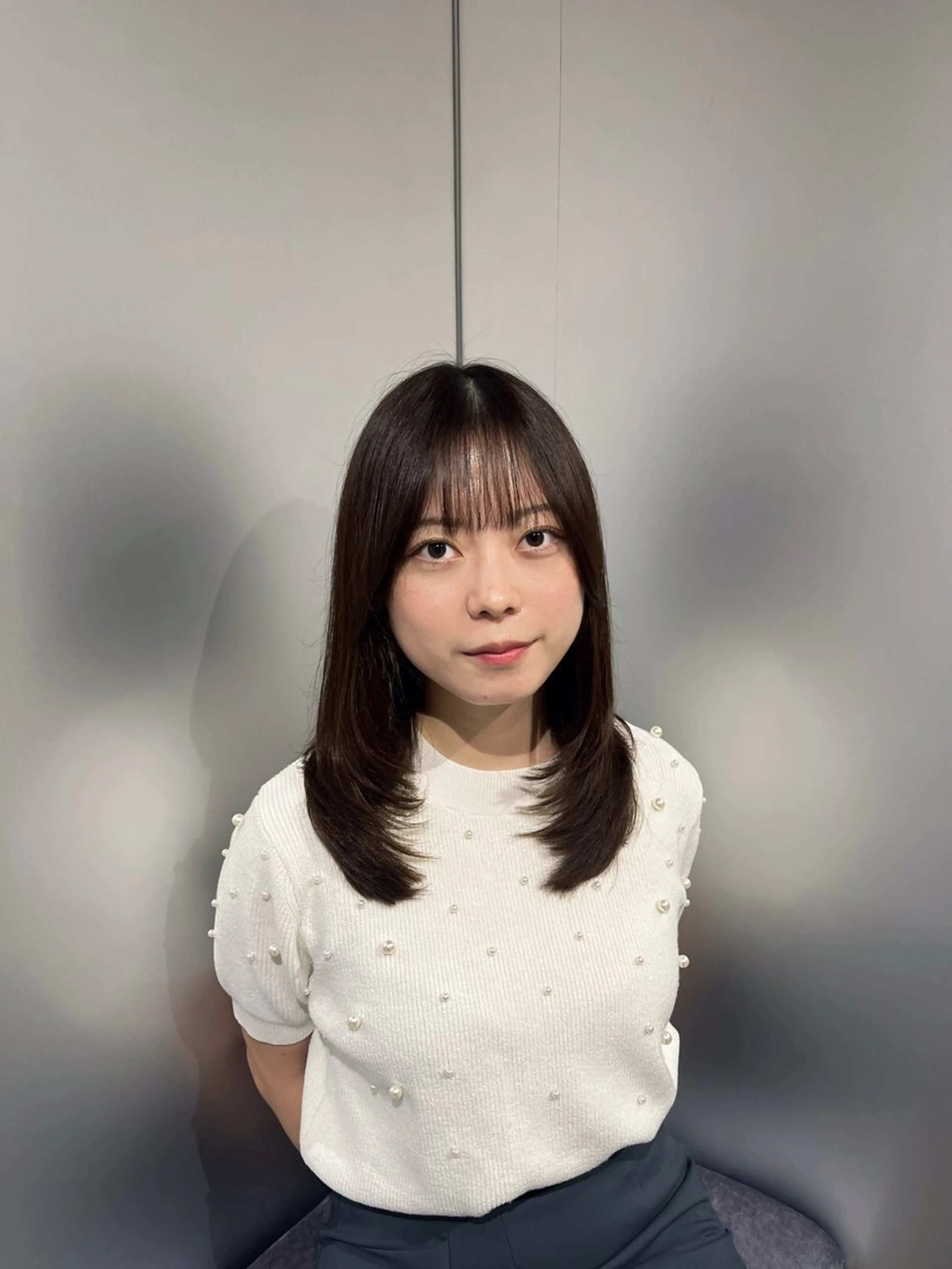 ロング カラー カット ヘアカラー トリートメント 韓国レイヤー/ ハッシュカットひかるのヘアスタイル