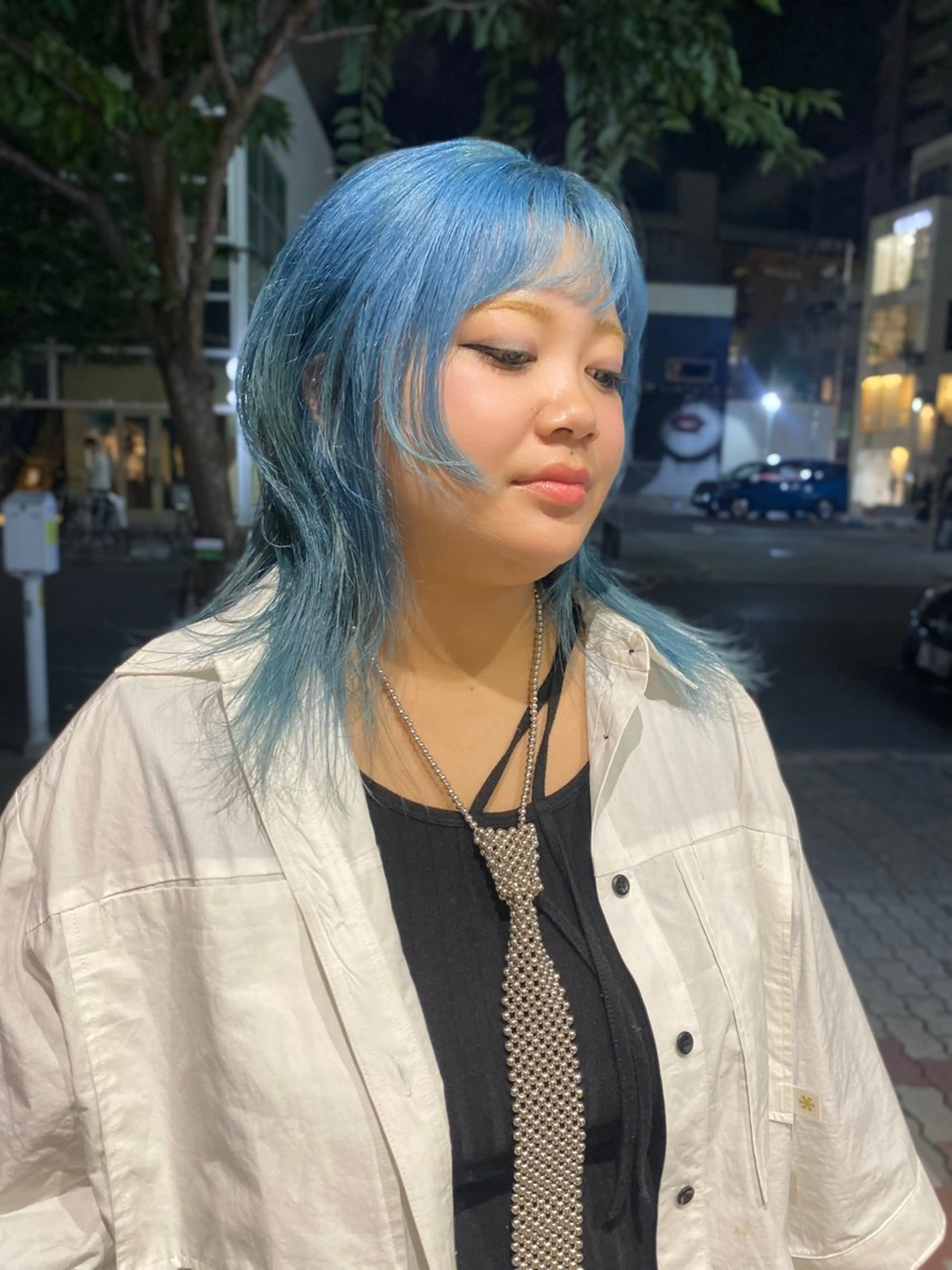 セミロング ウルフカット ヘアカラー トリートメント sea's所属・平果帆/レイヤー /矢場町/ブリーチのヘアスタイル