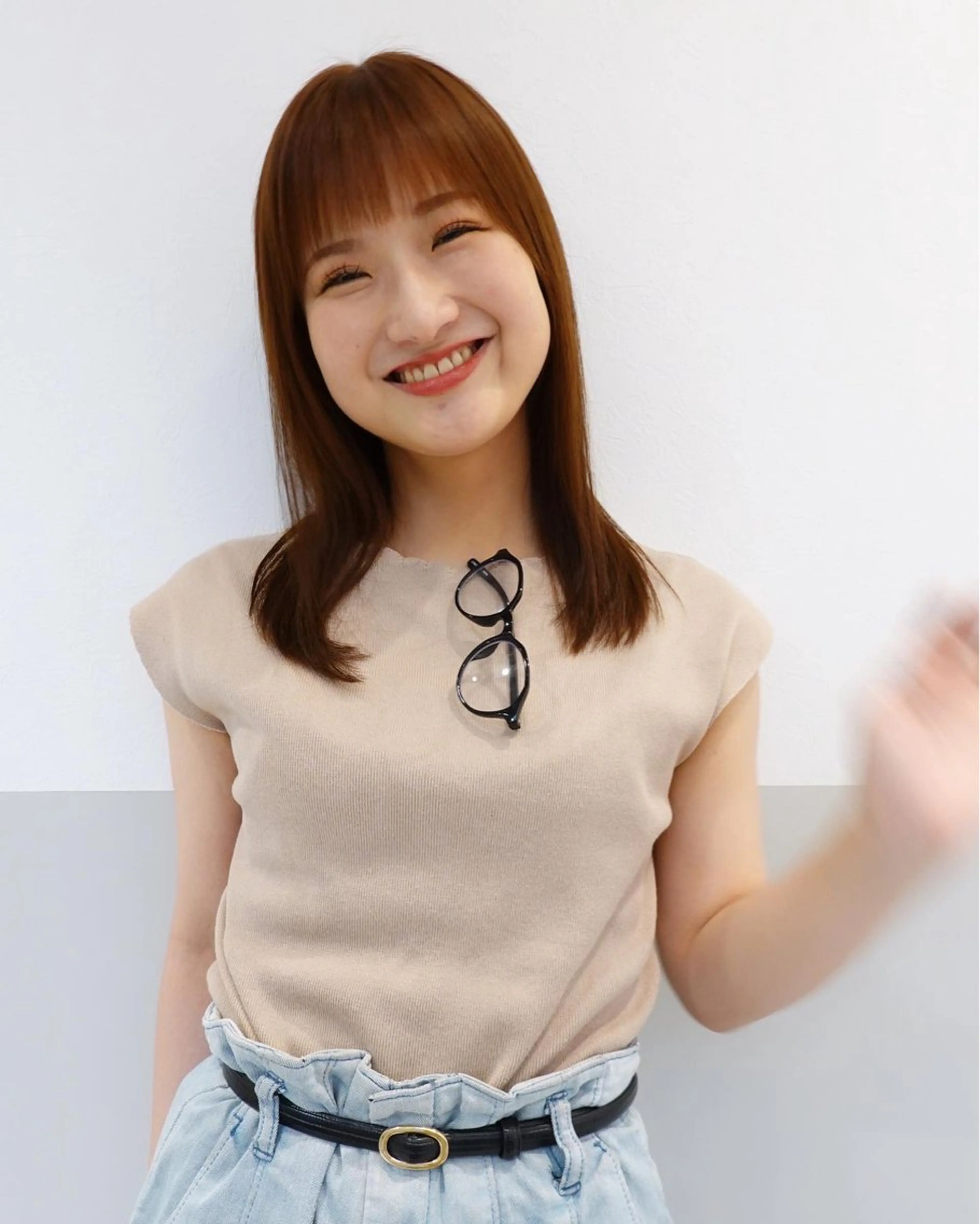 ミディアム カット ヘアカラー トリートメント ヘッドスパ 自由が丘最多の口コミ 美容師✨生板🌿のヘアスタイル