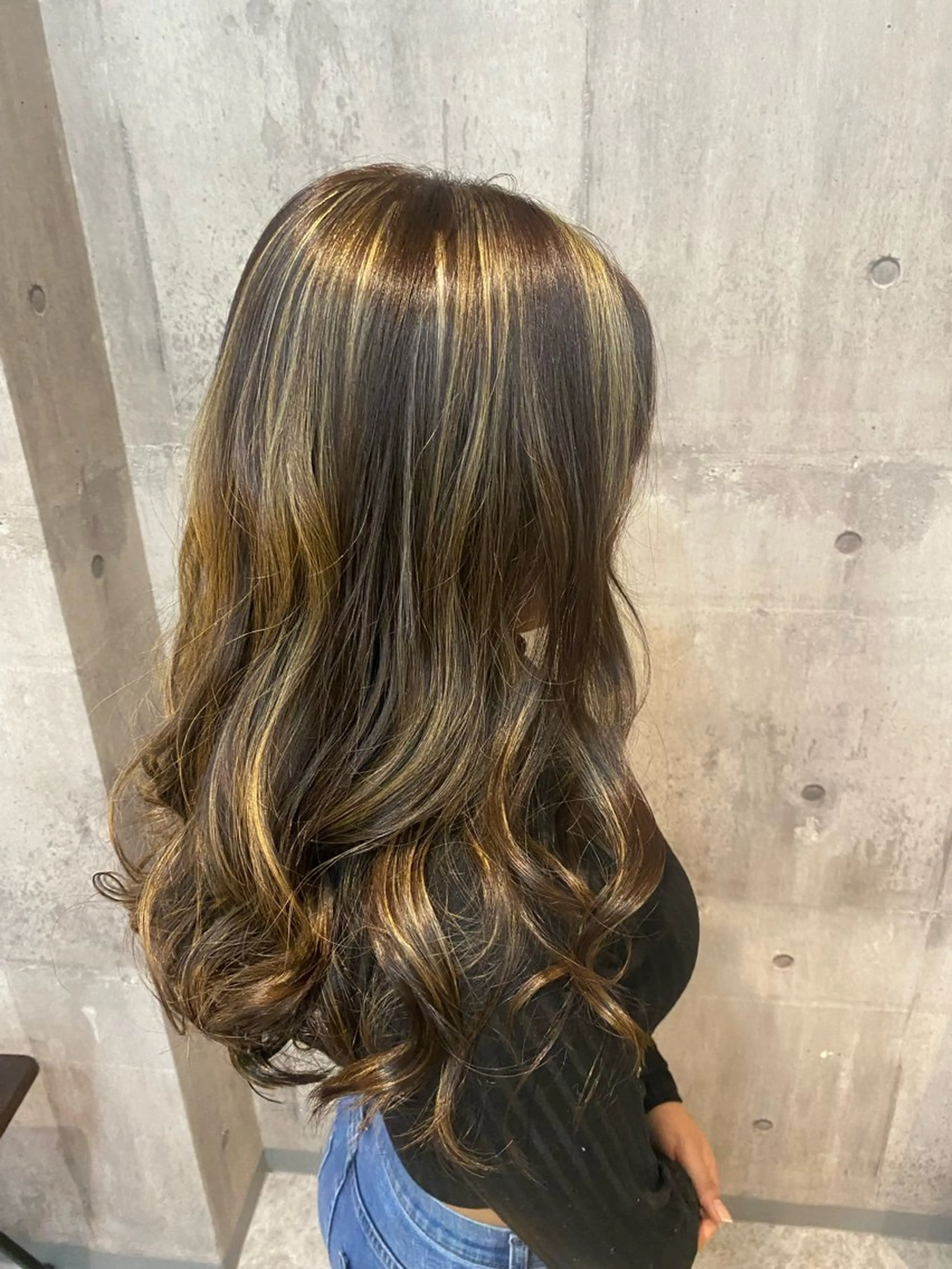 ロング hair make FOX所属・ﾊｲﾗｲﾄ/ﾚｲﾔｰ ｶｯﾄ/大嶽謙のヘアスタイル