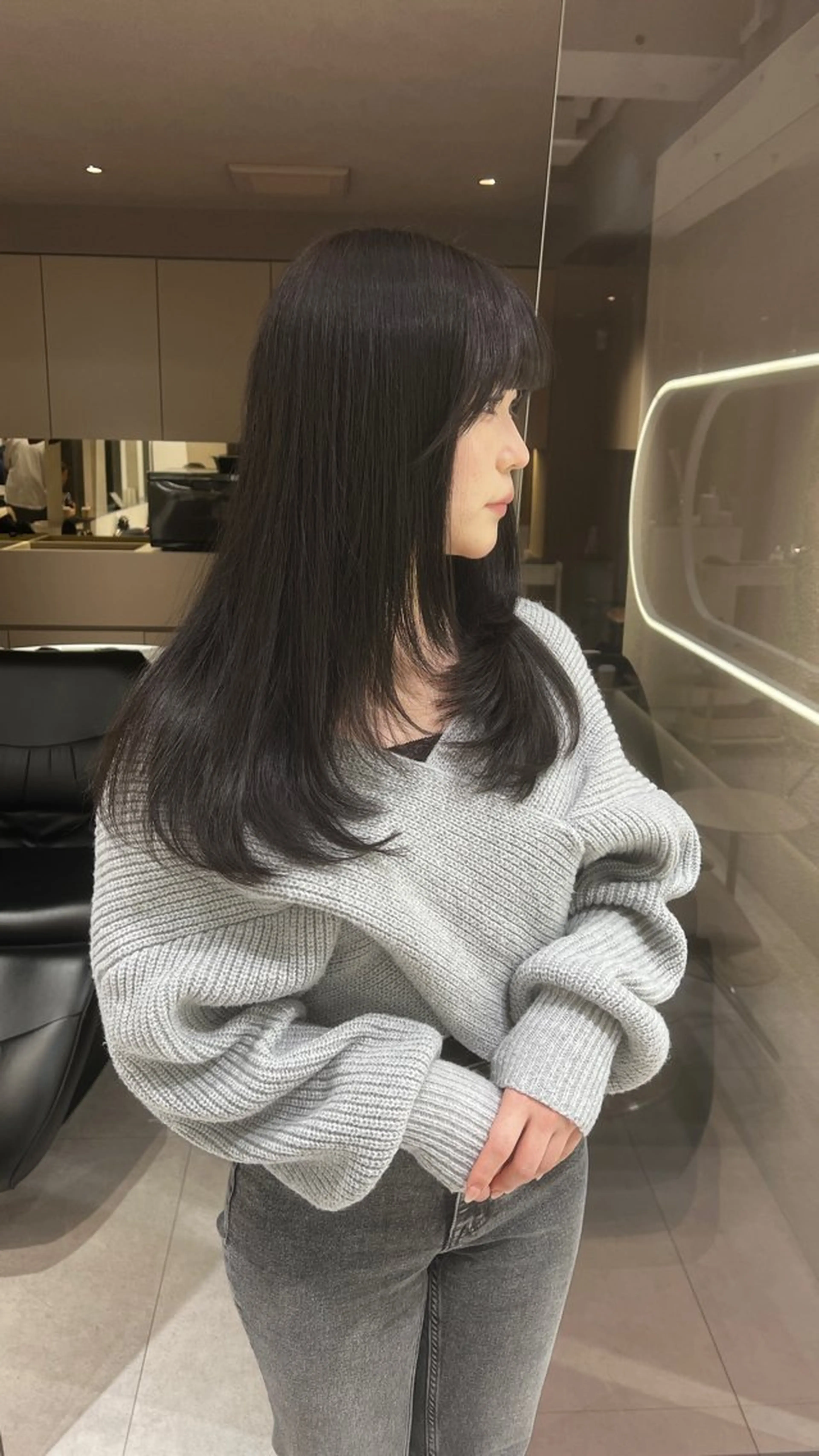 ロング ロングレイヤー レイヤーカット ロング ワンホンレイヤー rino🤍 恵比寿レイヤーカットのヘアスタイル