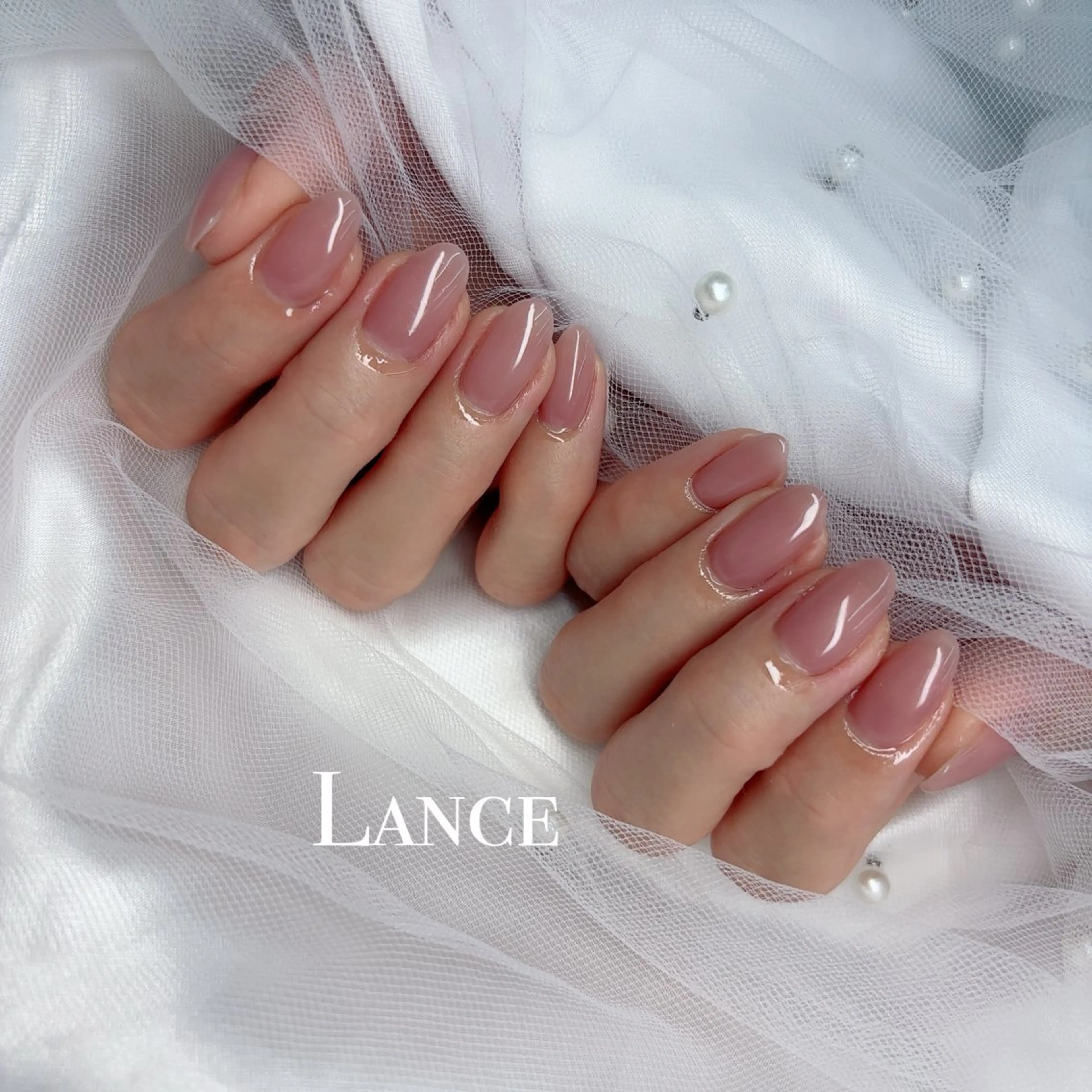 ネイル オーロラネイル フットネイル 氷ネイル・うるうるネイル キラキラネイル 韓国ネイル ハンドネイル Lance nailのネイルデザイン