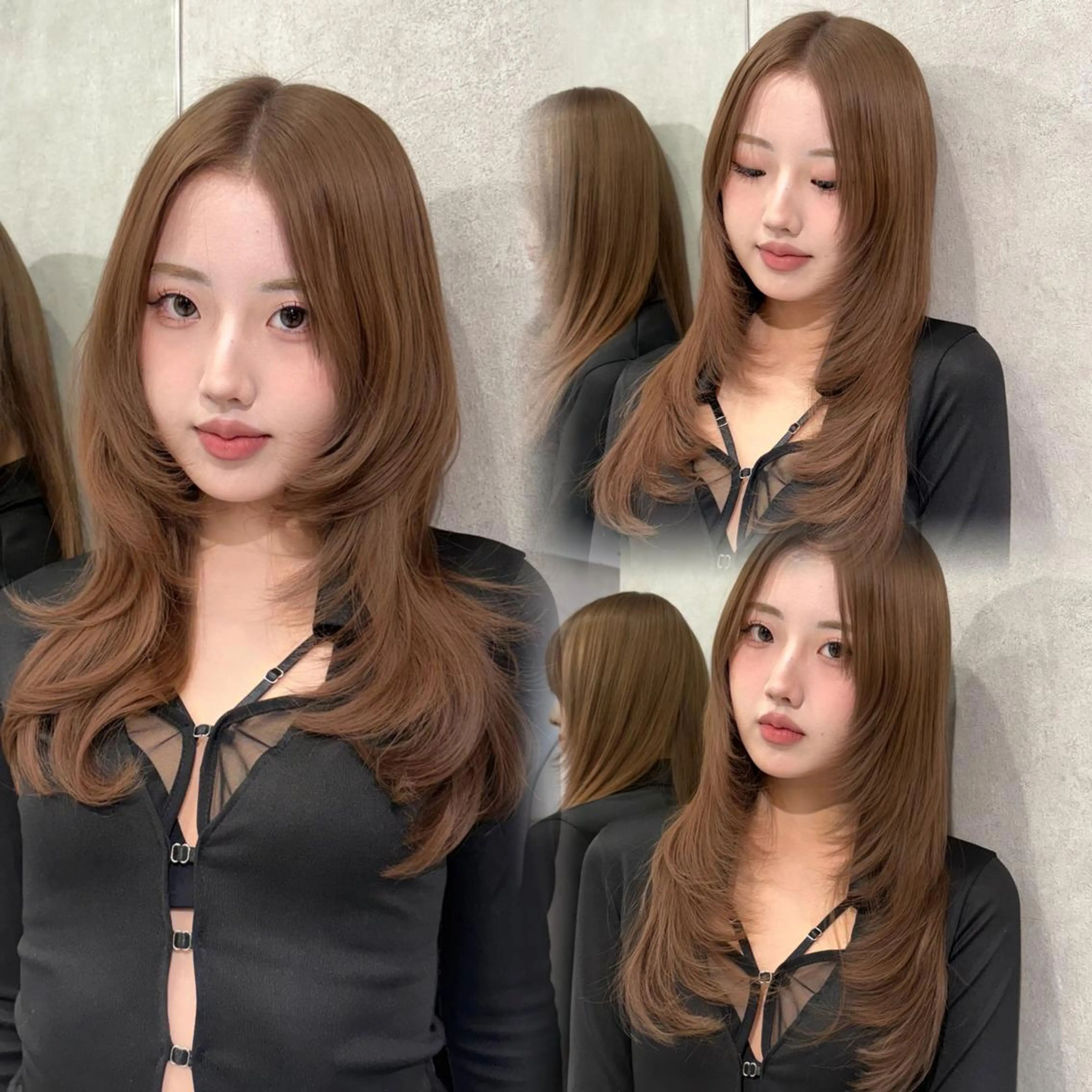 セミロング カラー 韓国風ヘア カット ヘアカラー トリートメント loombySea/ 韓国ヘア/髪質改善のヘアスタイル