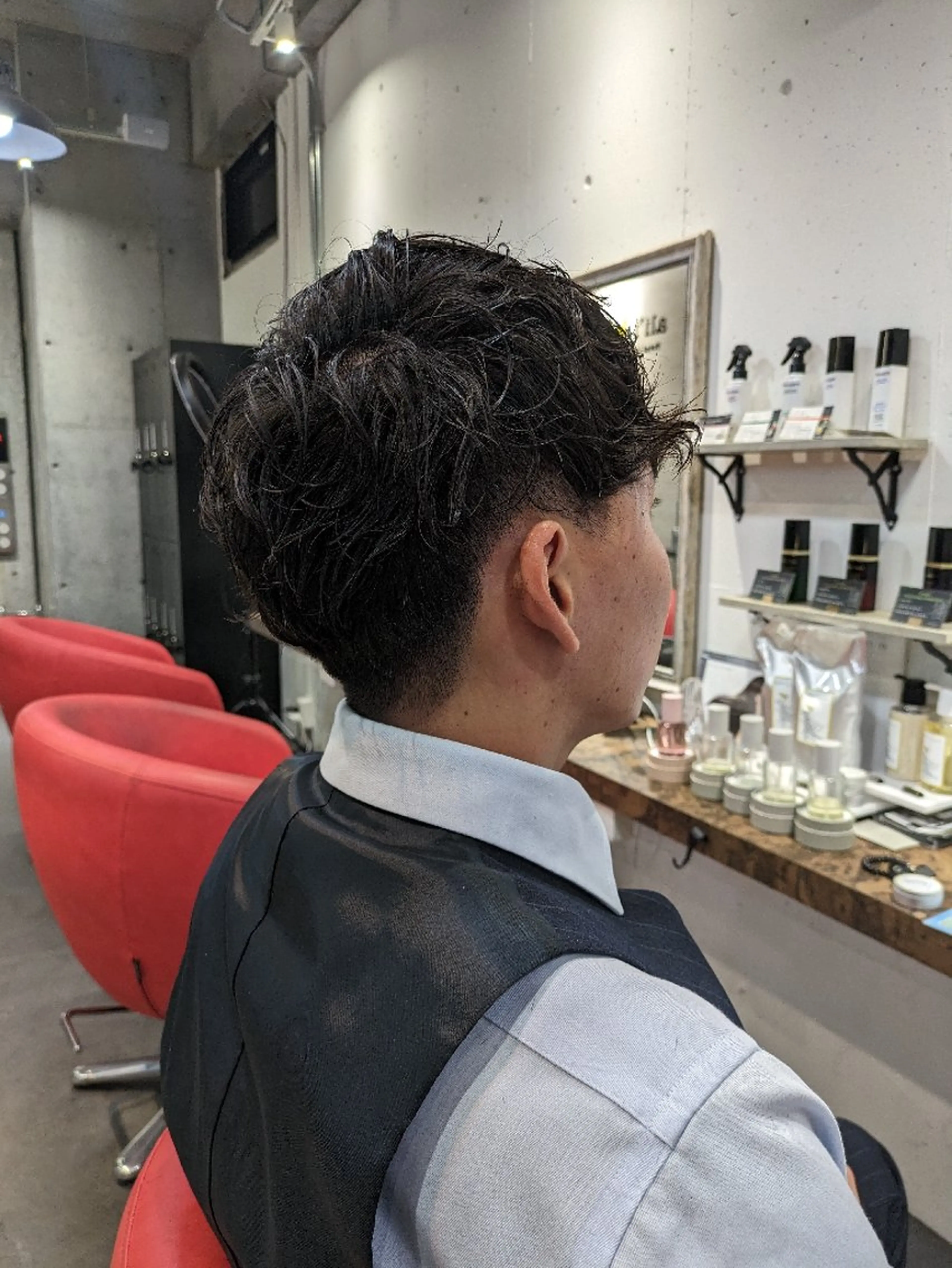 パーマ ショート メンズ メンズパーマ カット パーマ KUGE AKIFUMIのヘアスタイル
