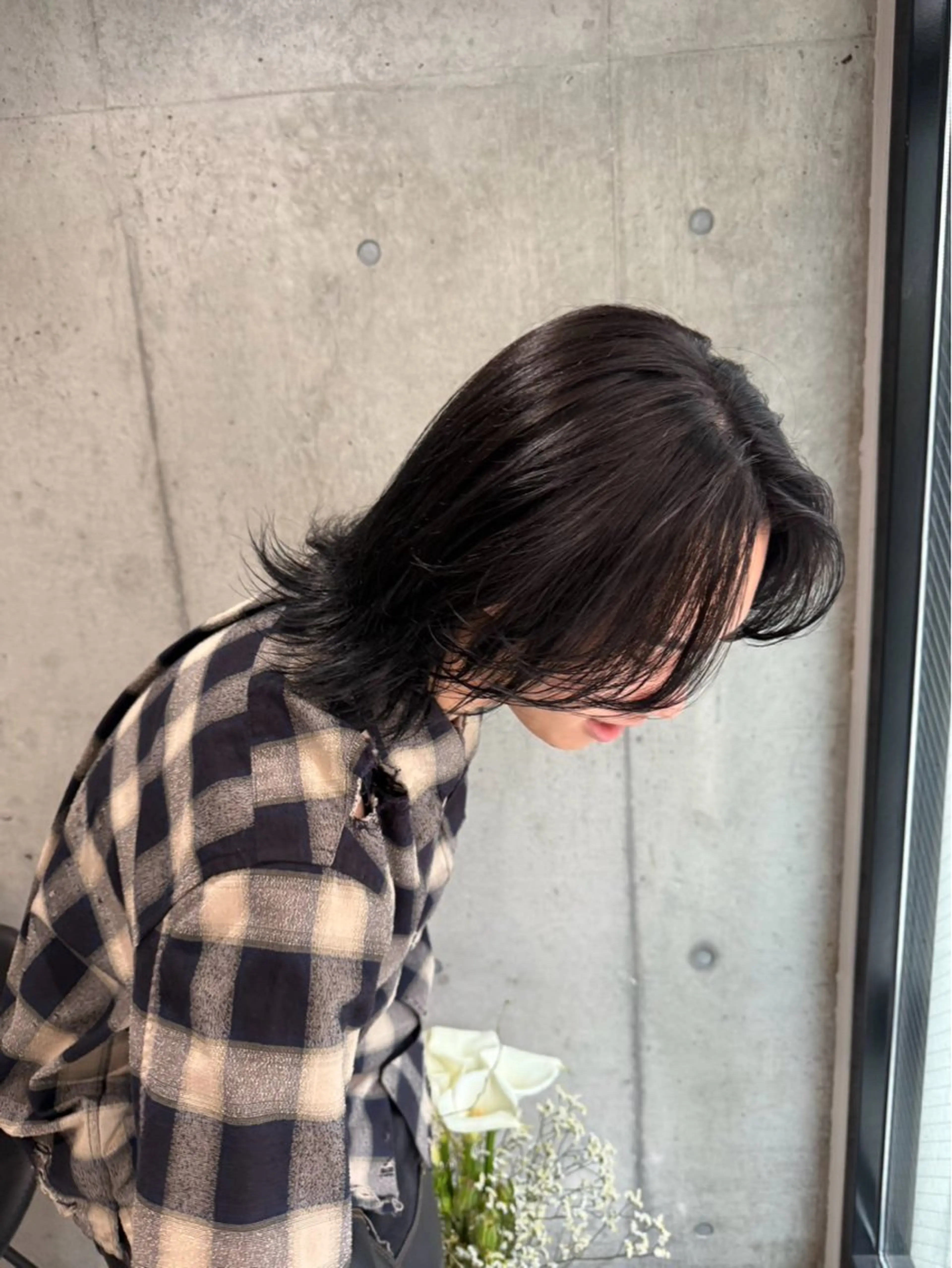 ミディアム パーマ メンズ カット パーマ トリートメント fifth 丸山太誠のヘアスタイル