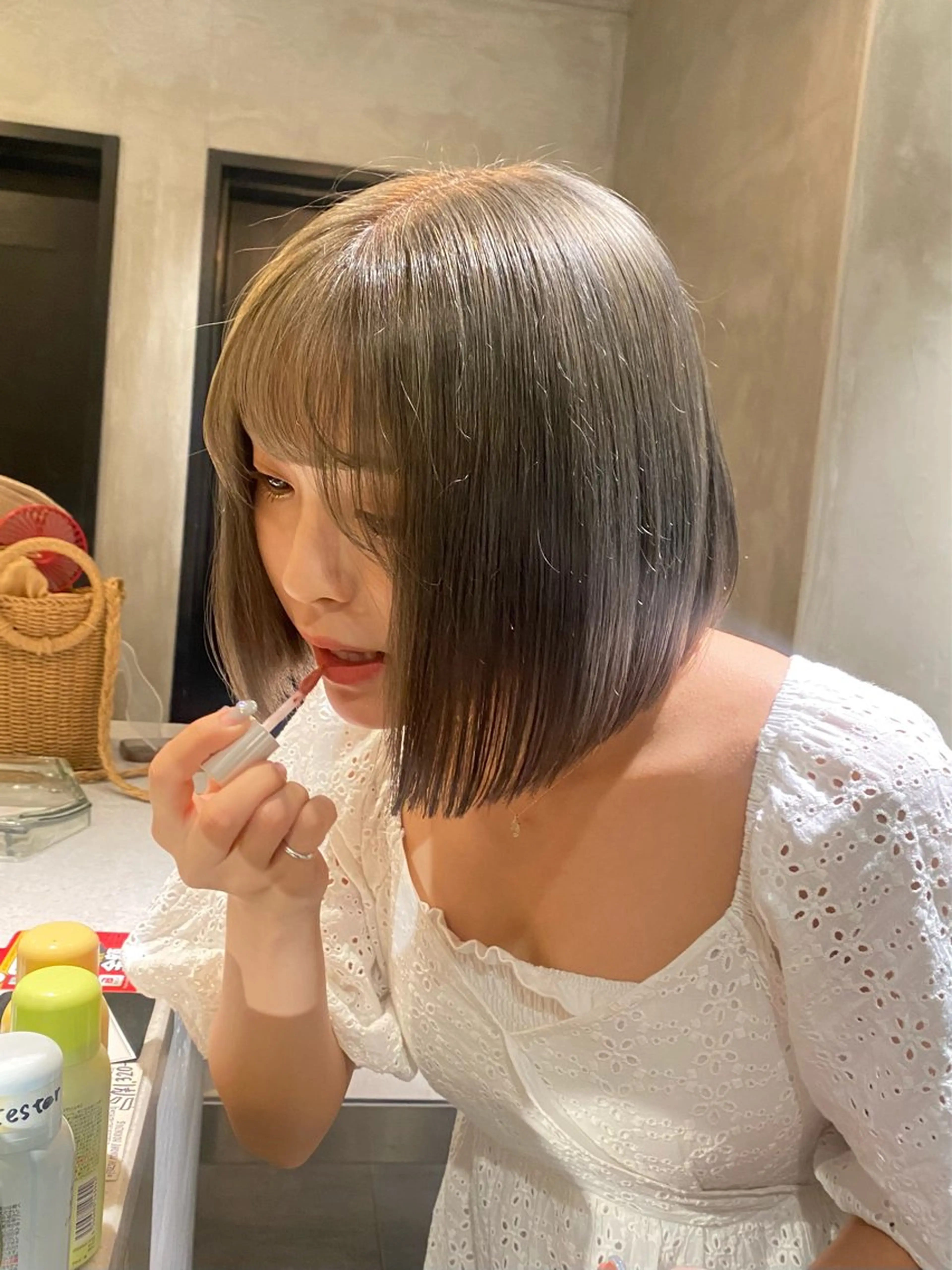 ミディアム カラー ヘアカラー トリートメント デザインカラー❤︎ イシイレイのヘアスタイル