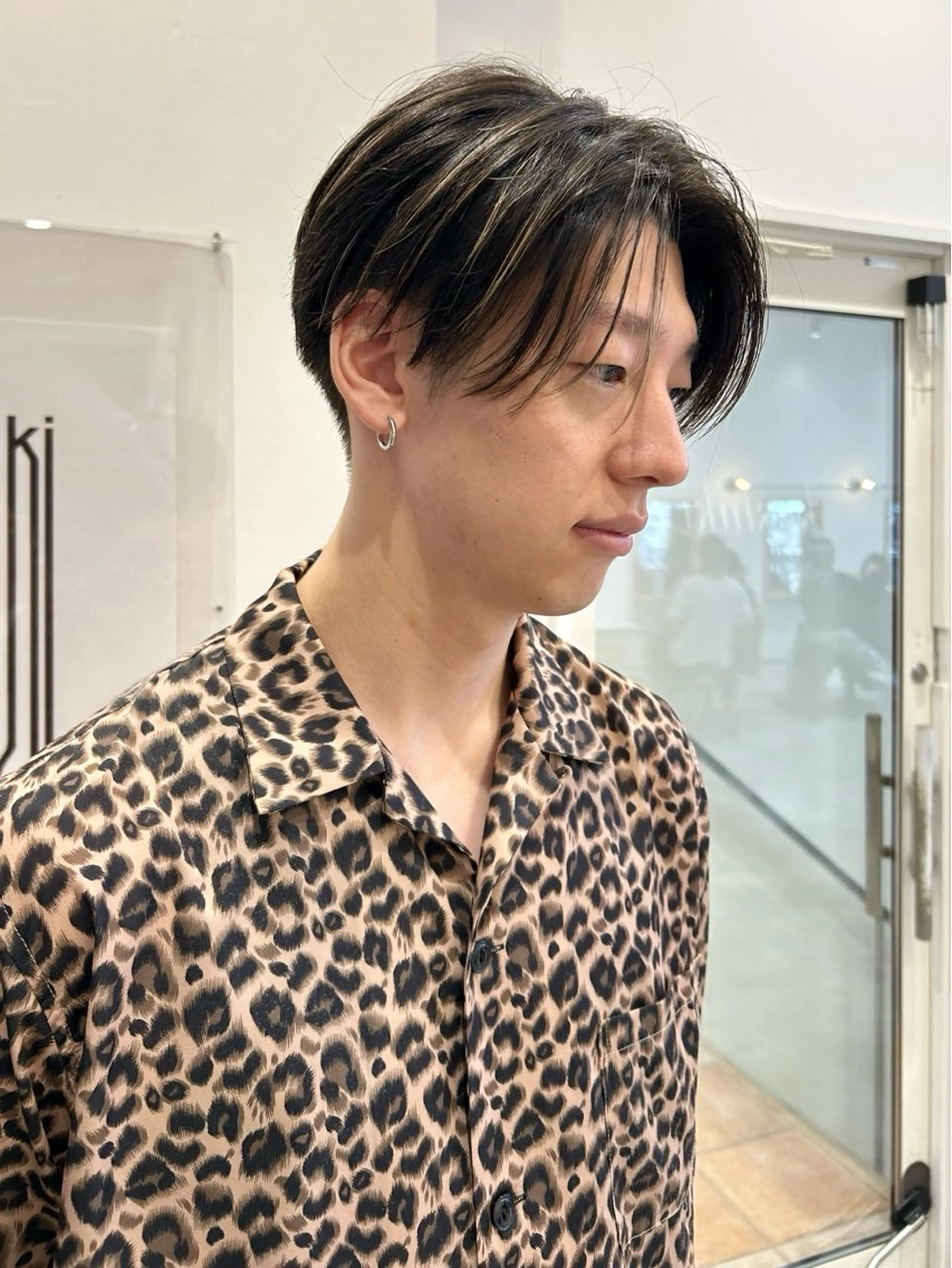 ショート メンズ センターパート カット KAZU keshiki大名のヘアスタイル