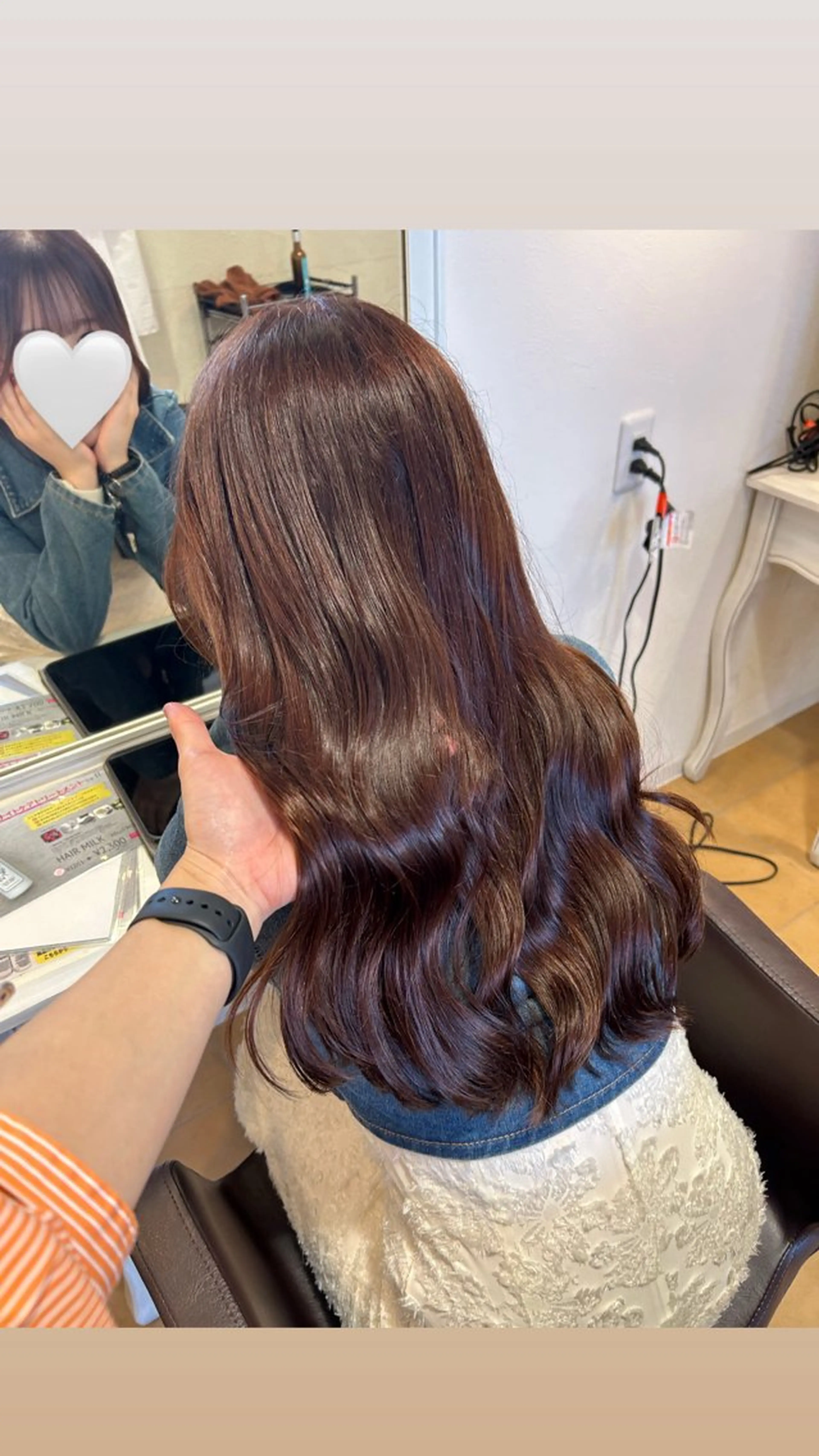 ロング カラー カット ヘアカラー トリートメント 今中 紗英のヘアスタイル