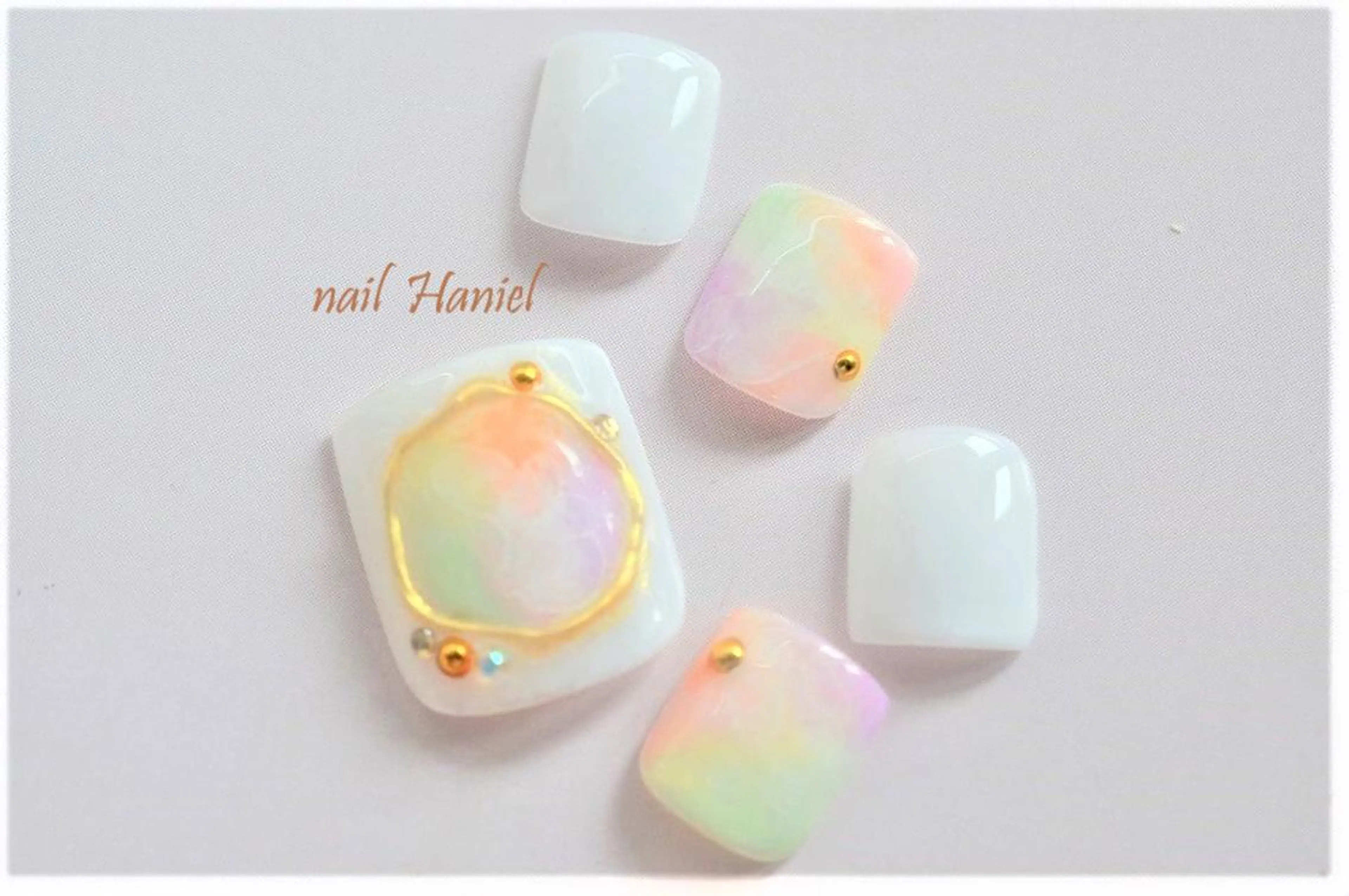ネイル アートネイル フットネイル ジェルネイル nail Haniel所属・半蔵門サロンハニエル 魅神 ちよのネイルデザイン