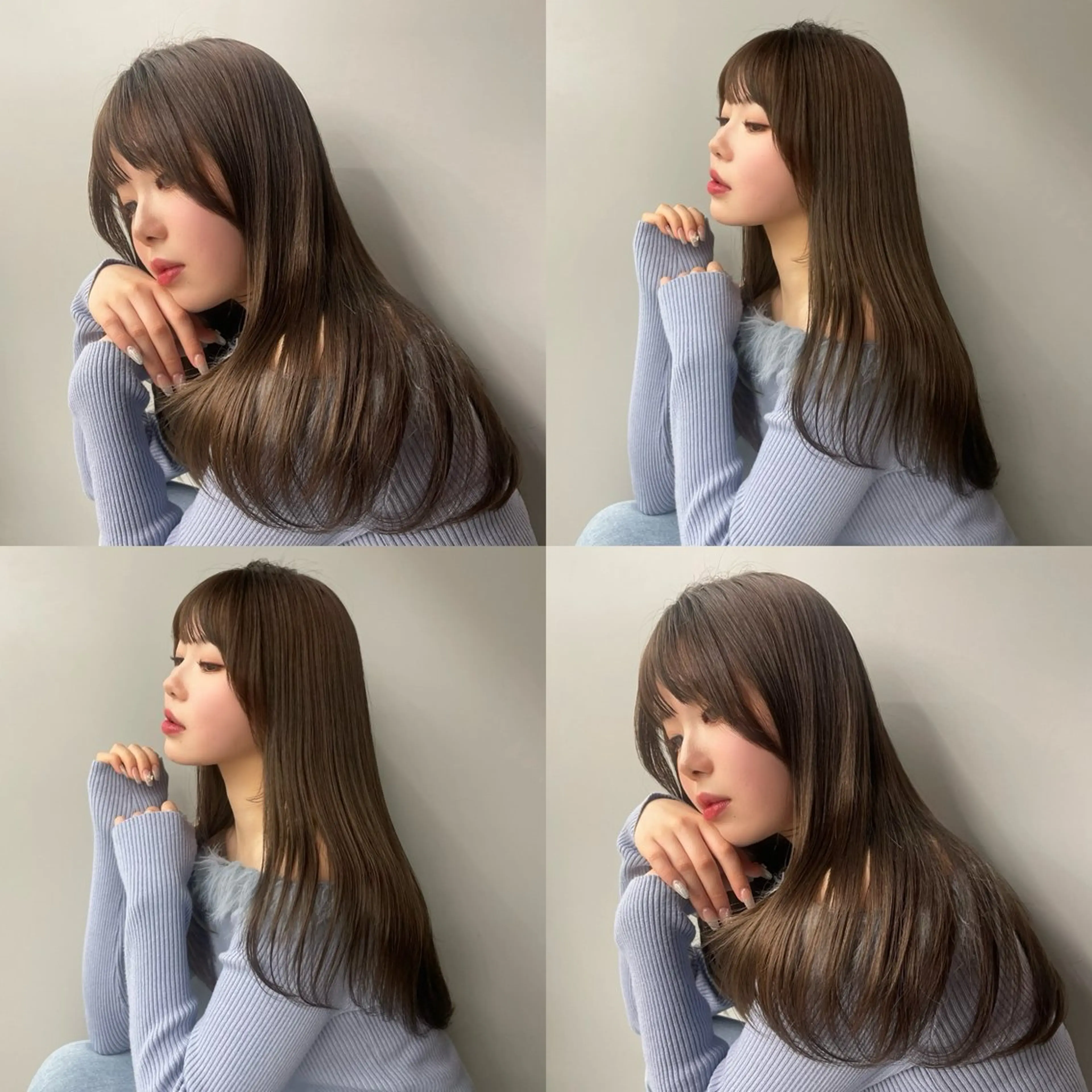 ロング カラー レイヤー/縮毛矯正⭐ 特化美容師のヘアスタイル