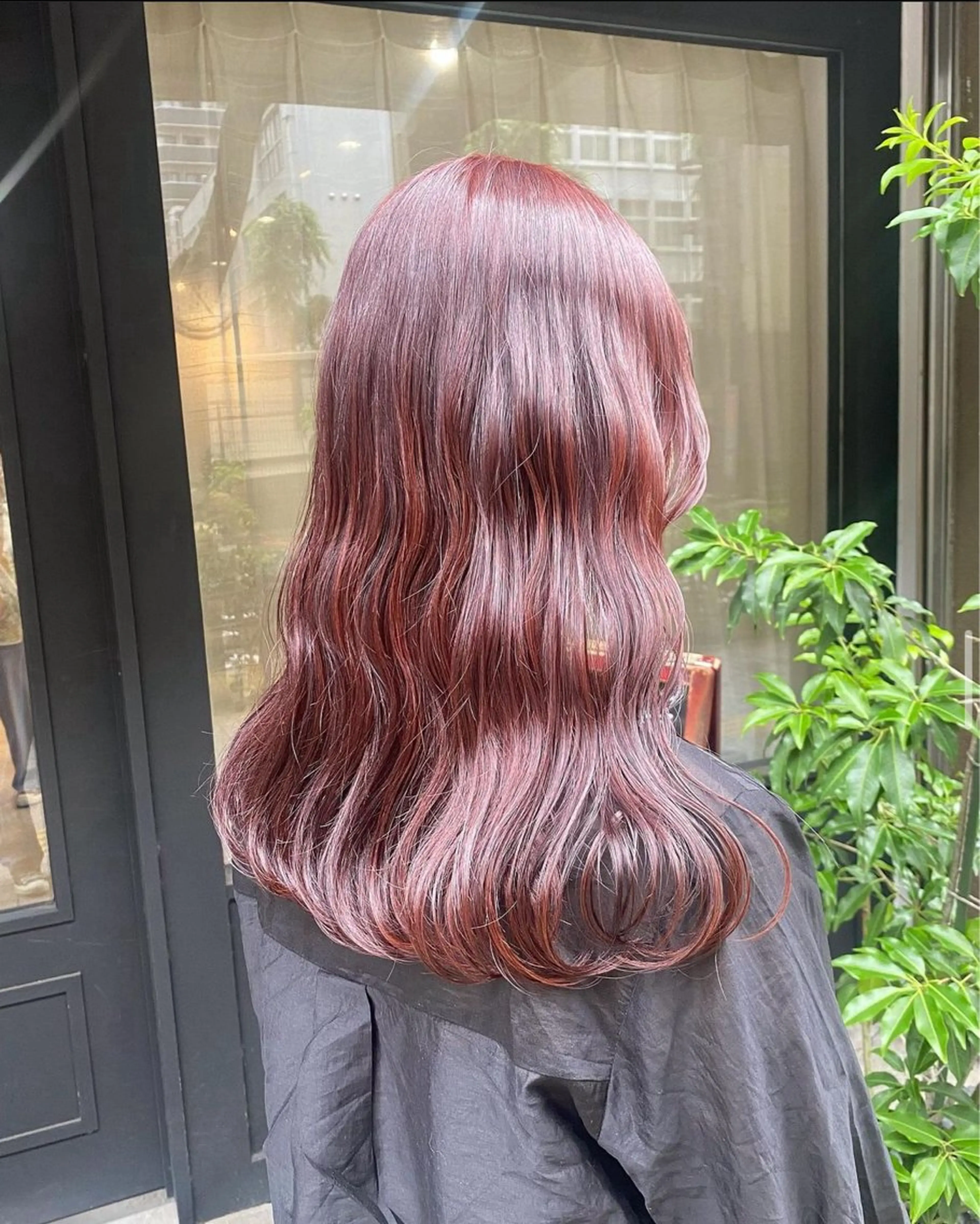 ロング カラー レッドカラー ✨メンズ縮毛モデル 募集✨イブキのヘアスタイル