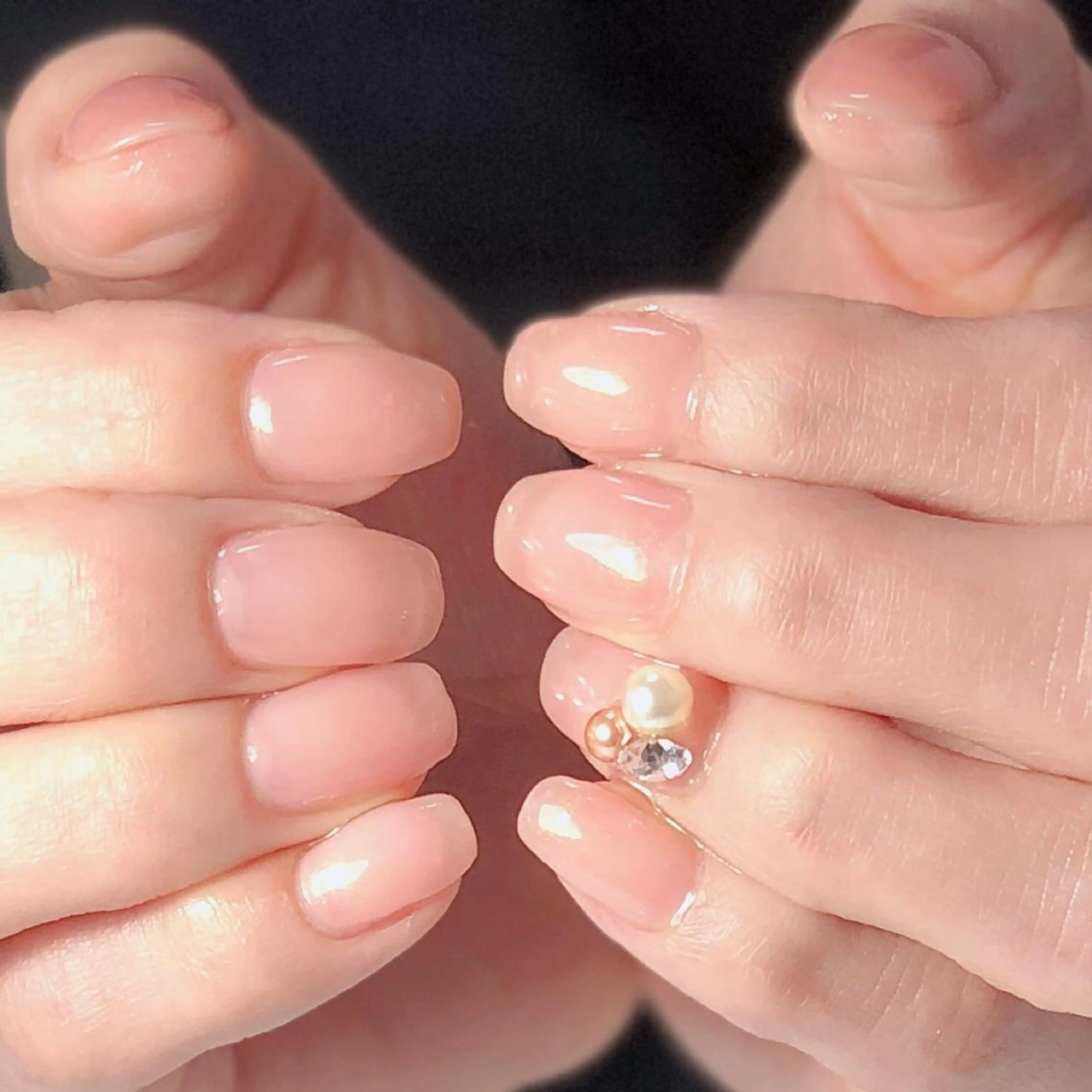 ネイル アートネイル ジェルネイル ラメ(グリッター) オフィスネイル ワンカラーネイル 辻野 和枝のネイルデザイン