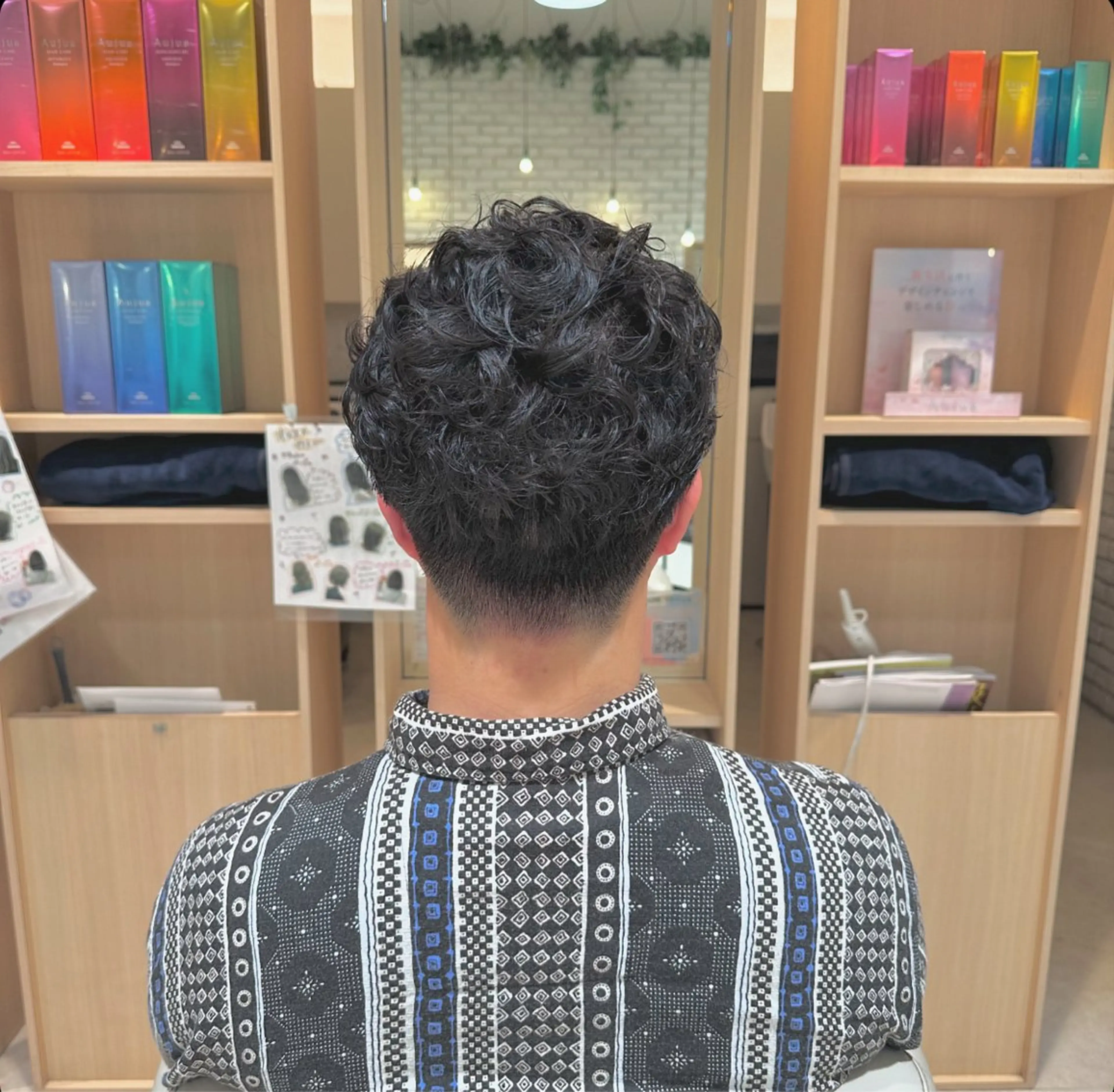 メンズ メンズパーマ 刈り上げ 梅本 夢香のヘアスタイル