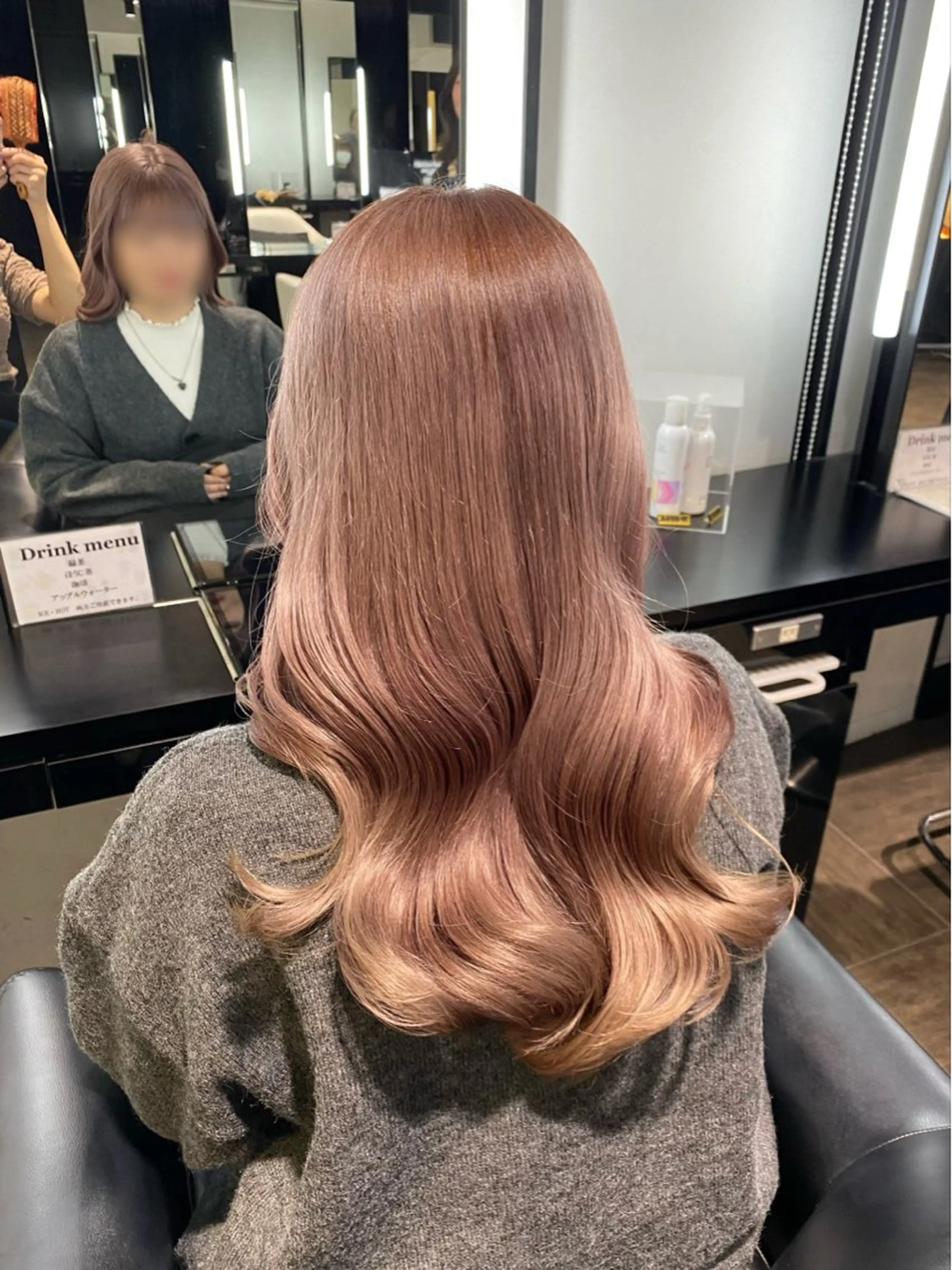 ロング カラー ベージュカラー ブリーチ ケアブリーチ ダブルカラー ピンクカラー カット ヘアカラー トリートメント 🖤大人可愛い⌇ 𝐑 𝐈 𝐎🖤のヘアスタイル