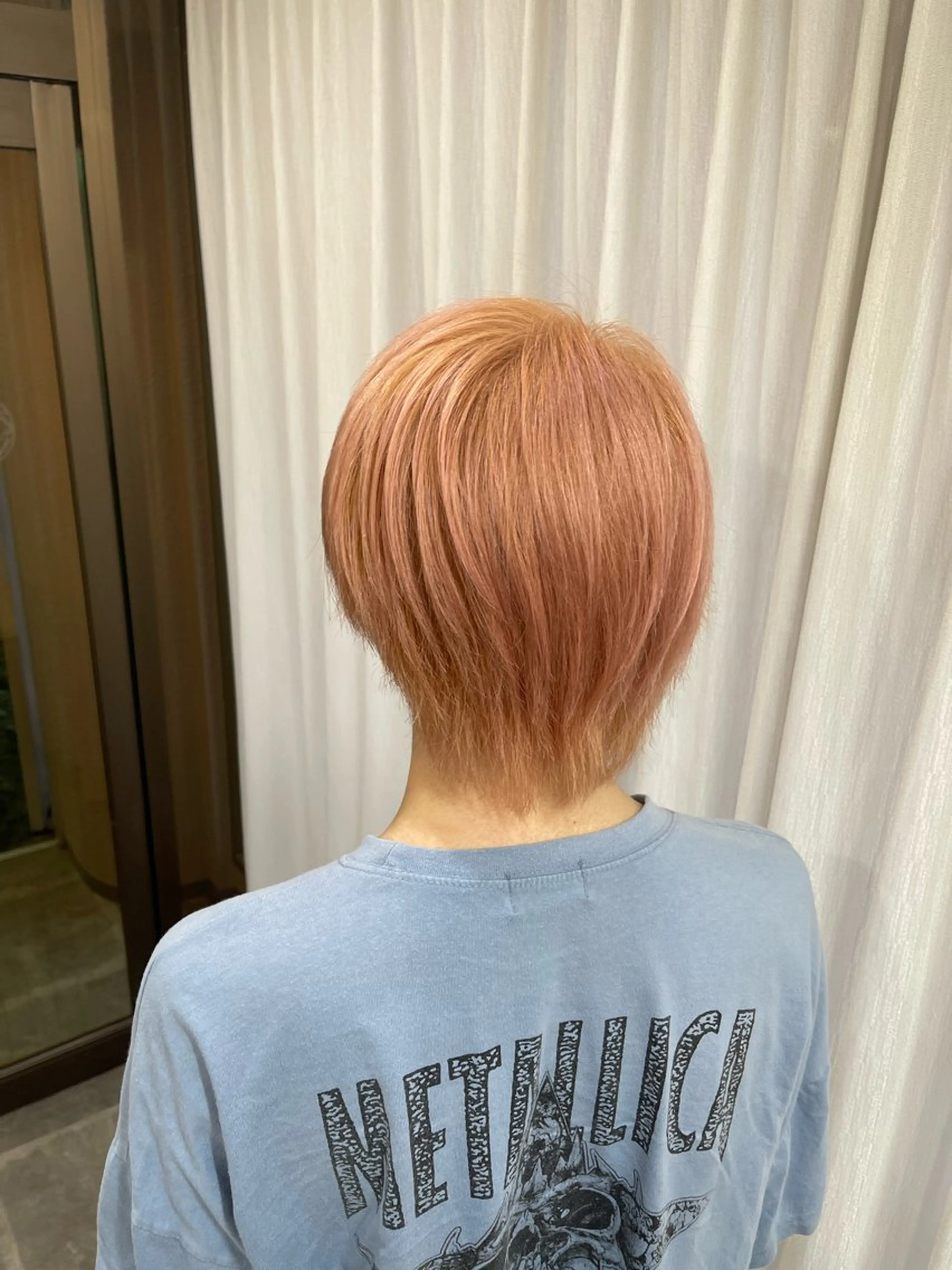 ショート カラー ベージュカラー ブリーチ ケアブリーチ デザインカラー ダブルカラー ヘアカラー トリートメント SOYON西大寺店所属・ダブルカラー/ 髪質改善💎安藤のヘアスタイル
