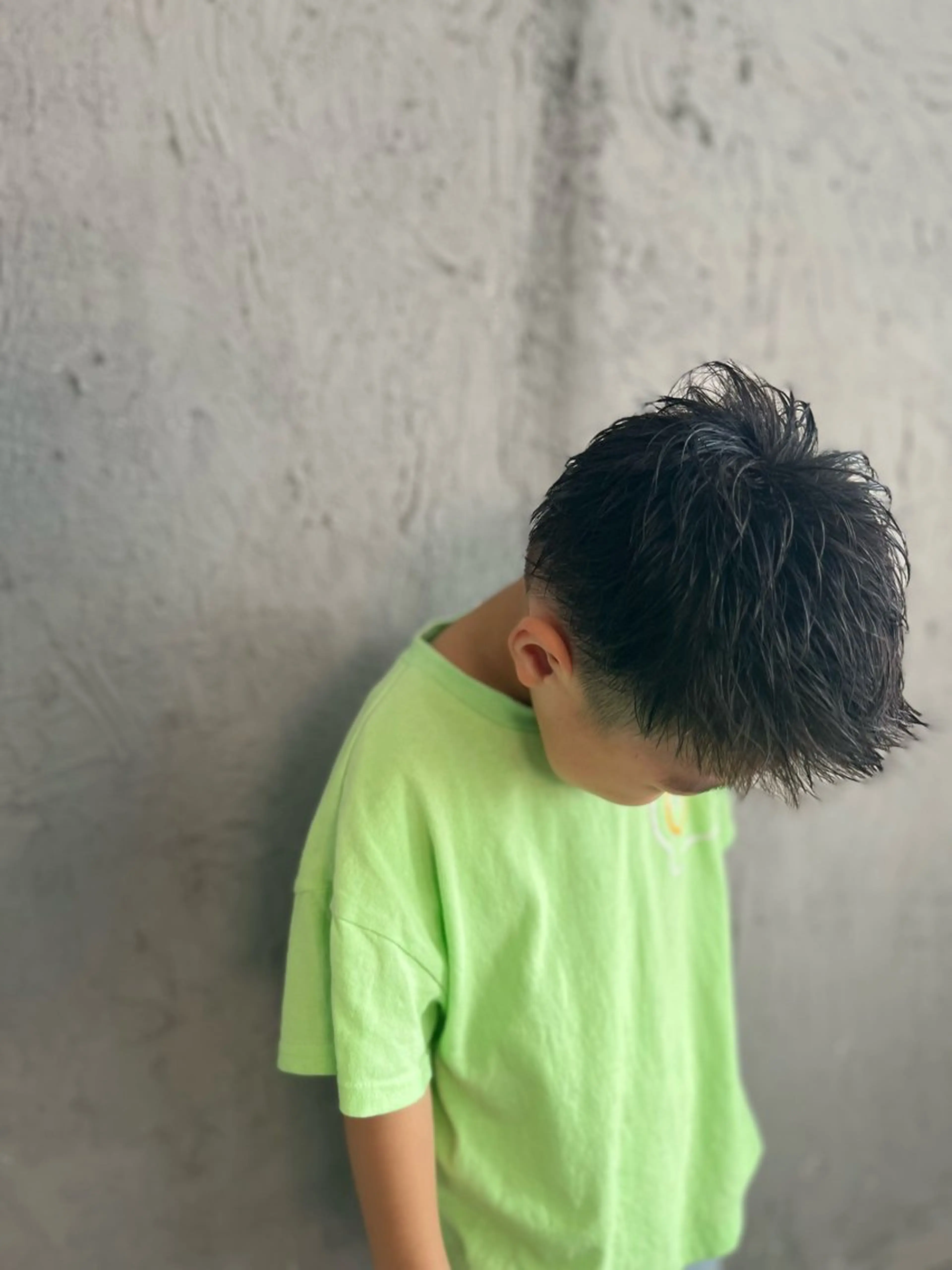 ショート メンズ キッズ カット Mariana雛/ ブリーチ/ハイライトのヘアスタイル