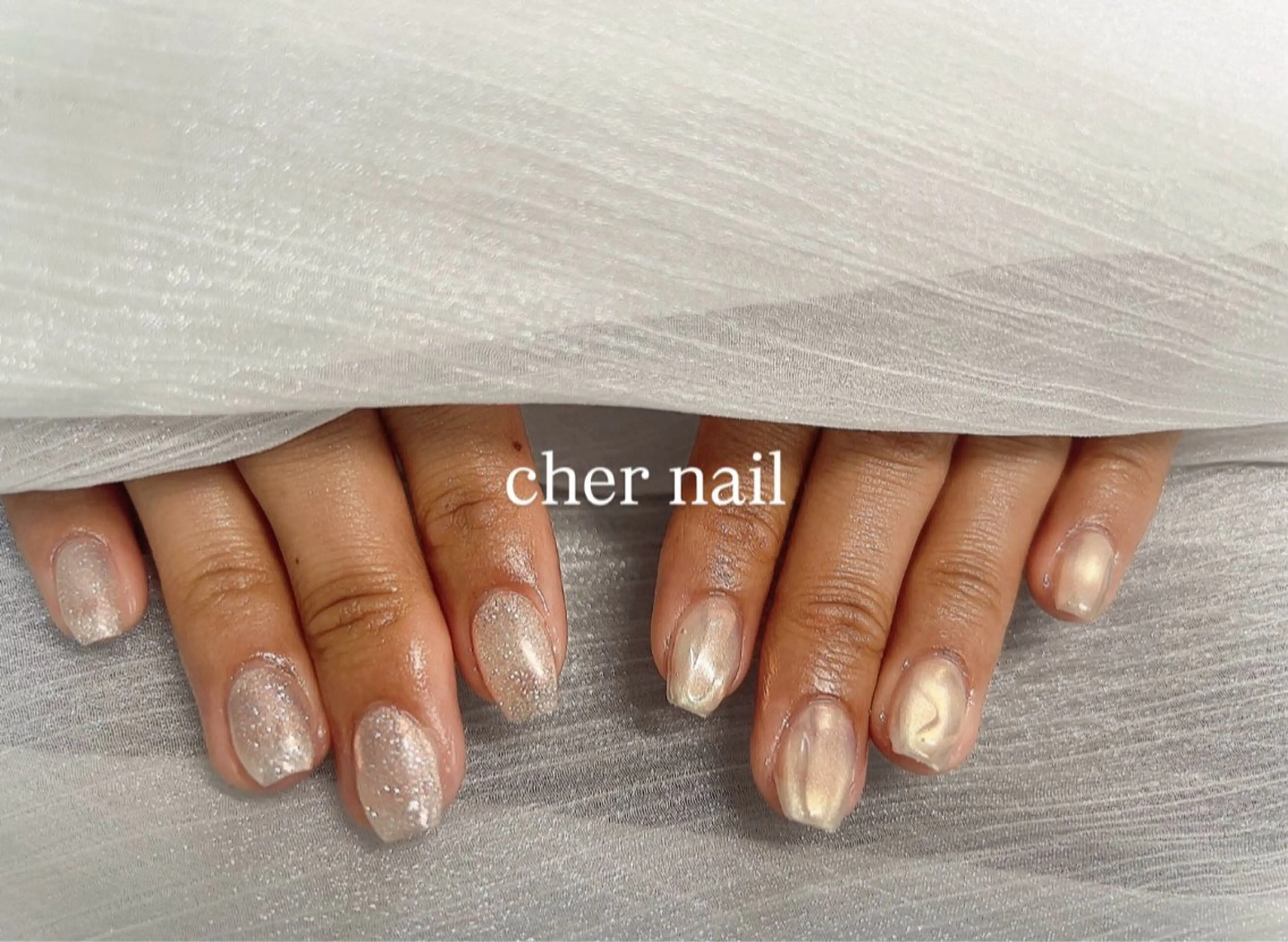 ネイル ニュアンスネイル ハンドネイル CHER NAIL(シェルネイル)所属・cher loydのネイルデザイン