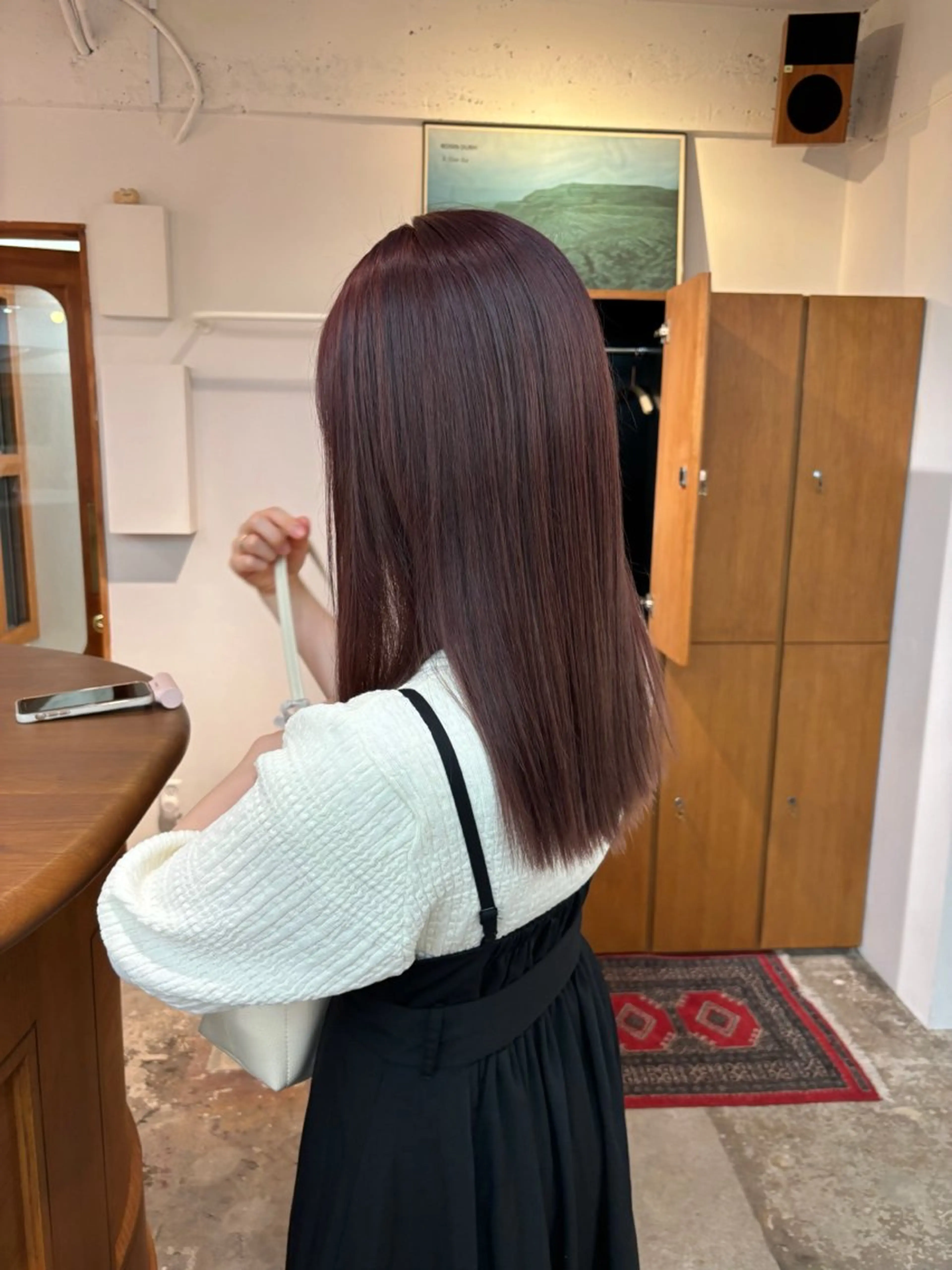 カラー ピンクカラー ヘアカラー トリートメント ヘッドスパ ☑️aiko【艶 カラー・ショート募】のヘアスタイル