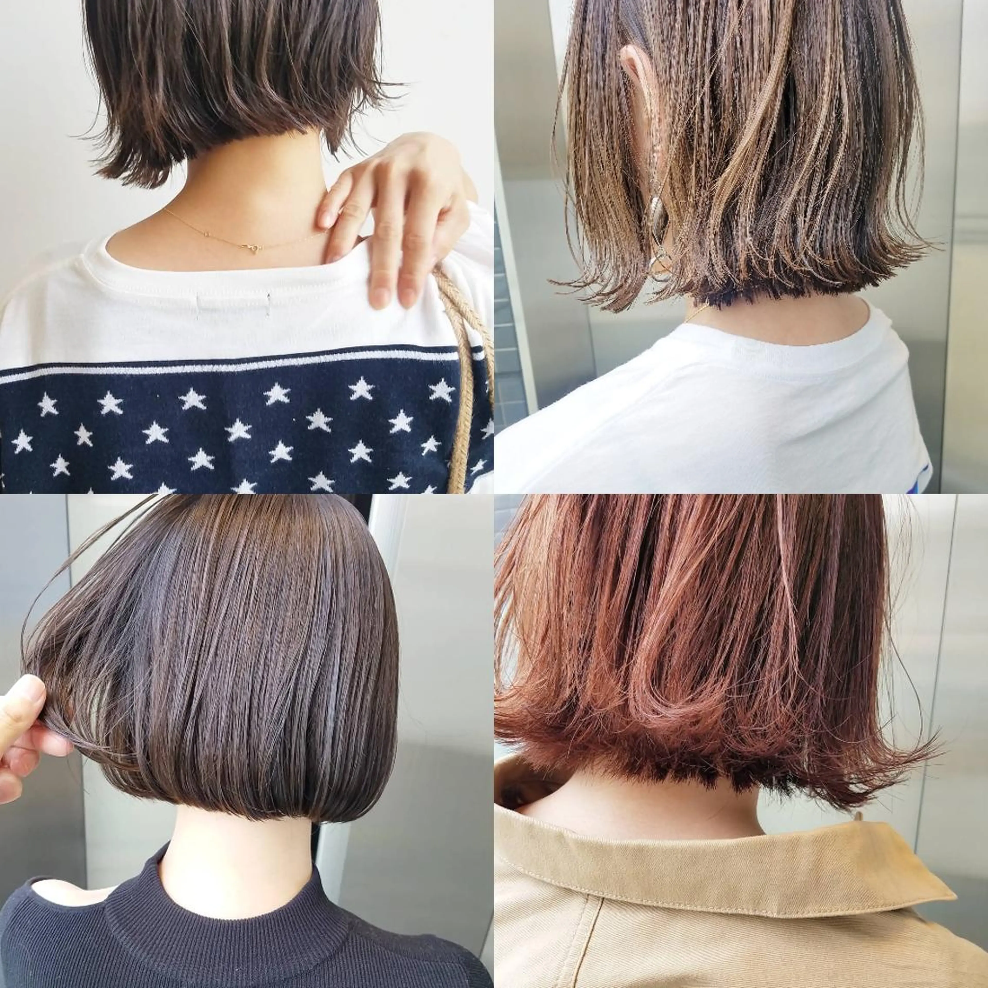 ショート カラー ヘアアレンジ パーマ マツエク・マツパ ネイル カジュアル iplus✴ まつげ、眉毛、耳つぼのマツエク・マツパデザイン