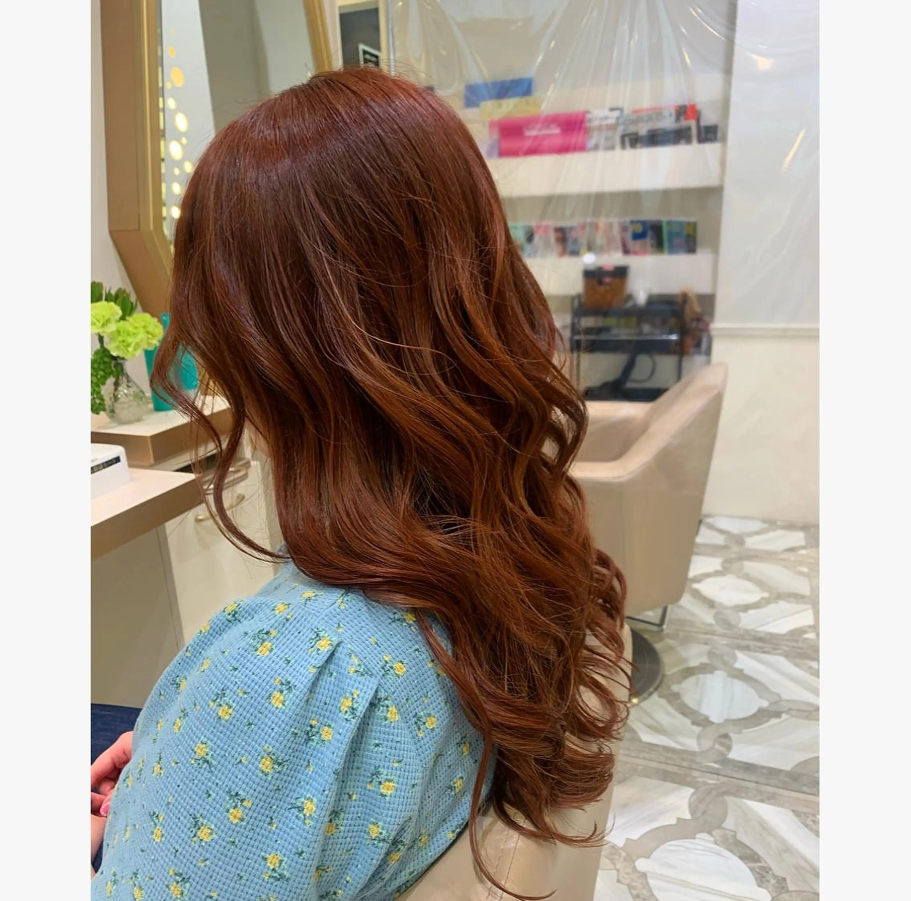 ロング カラー カット ヘアカラー トリートメント 💙美髪救世主💙 関華蓮のヘアスタイル