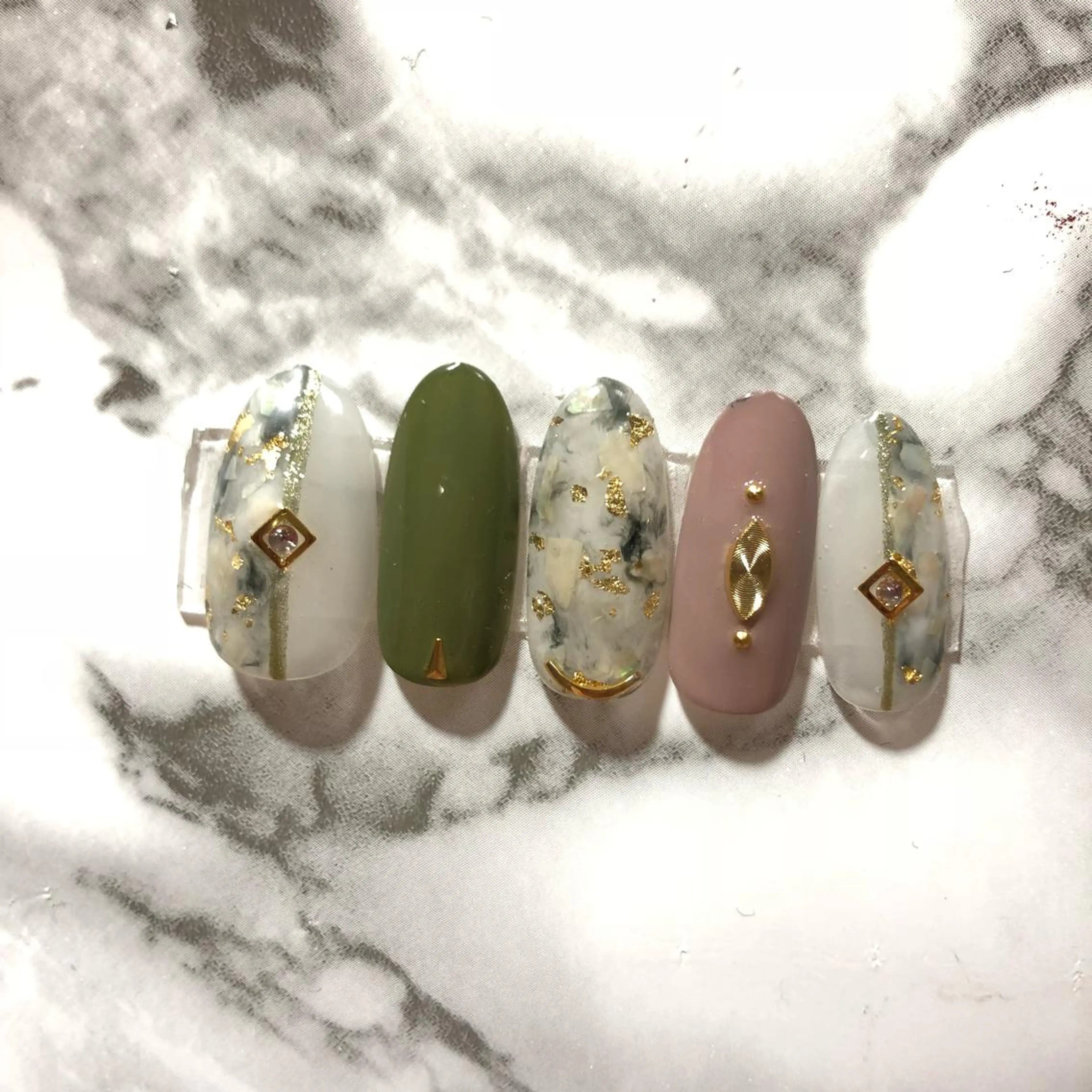 ミディアム ネイル その他(ネイル) ネイル さきみのネイルデザイン