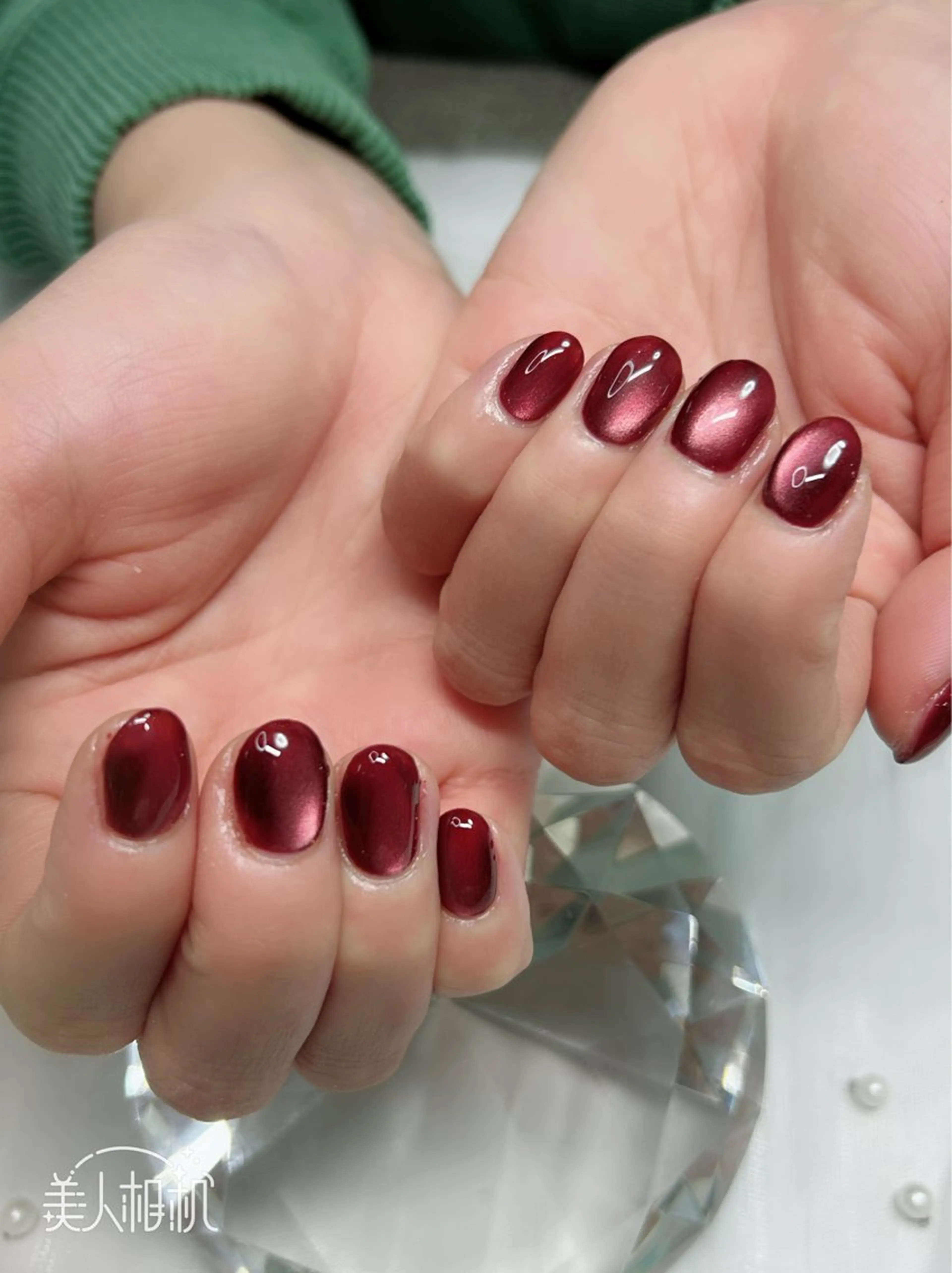 ネイル アートネイル フレンチネイル ジェルネイル グラデーション マグネットネイル ハンドネイル Cute Tips nailのネイルデザイン