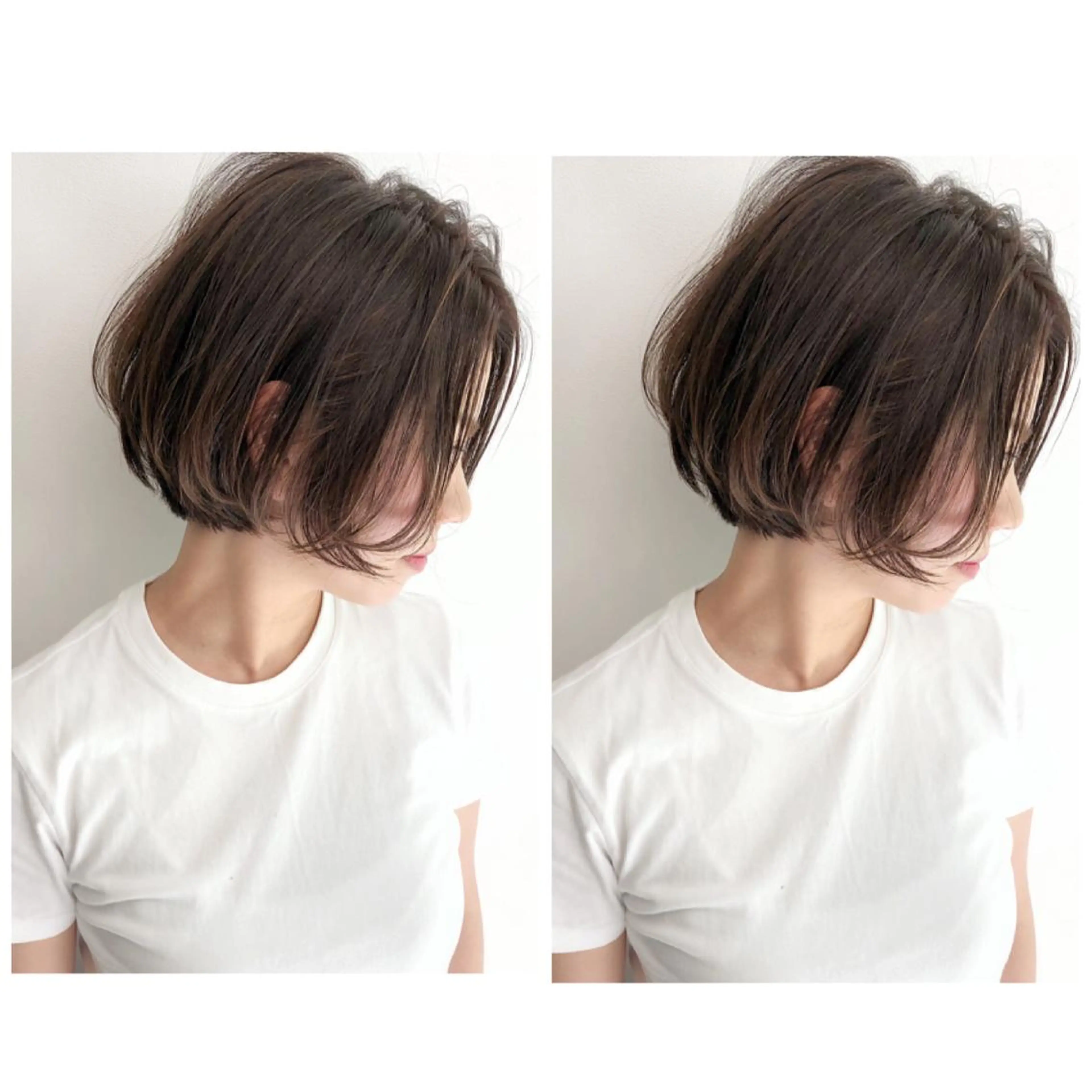 ショート カラー ヘアアレンジ ボブ カット 縮毛矯正 👑ボブ、レイヤー 心斎橋/高城涼也のヘアスタイル