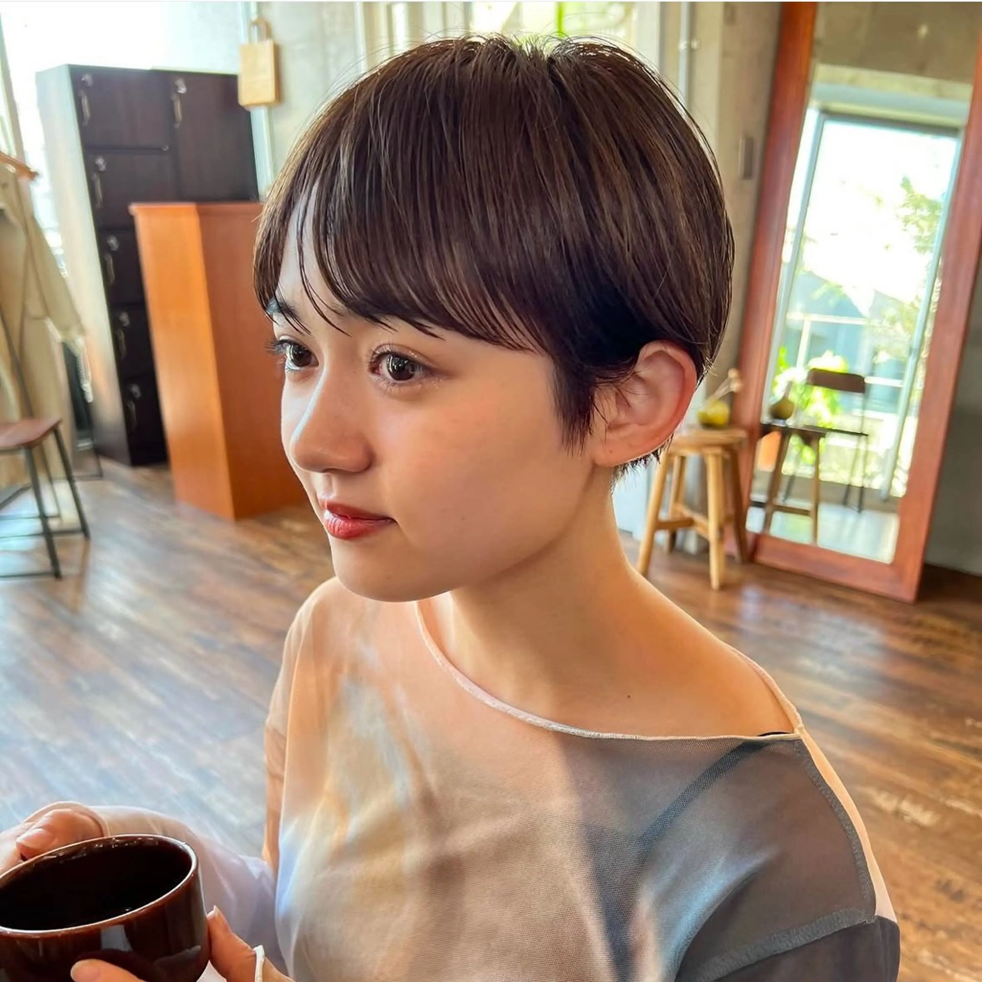 ショート カラー ☑️aiko【艶 カラー・ショート募】のヘアスタイル