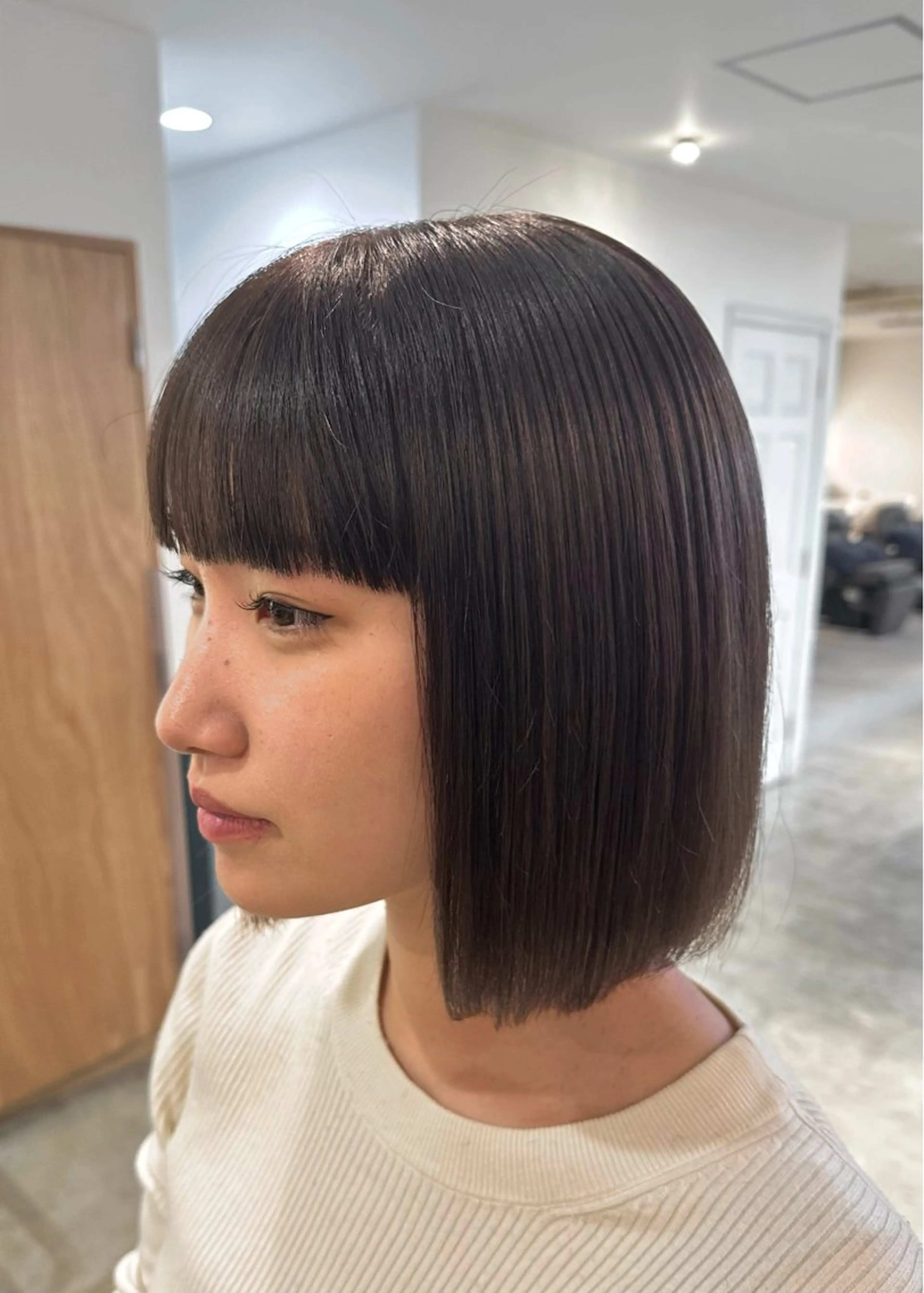 ミディアム ボブ ワイドバング ボブ特化美容師 /荒井悠葵のヘアスタイル