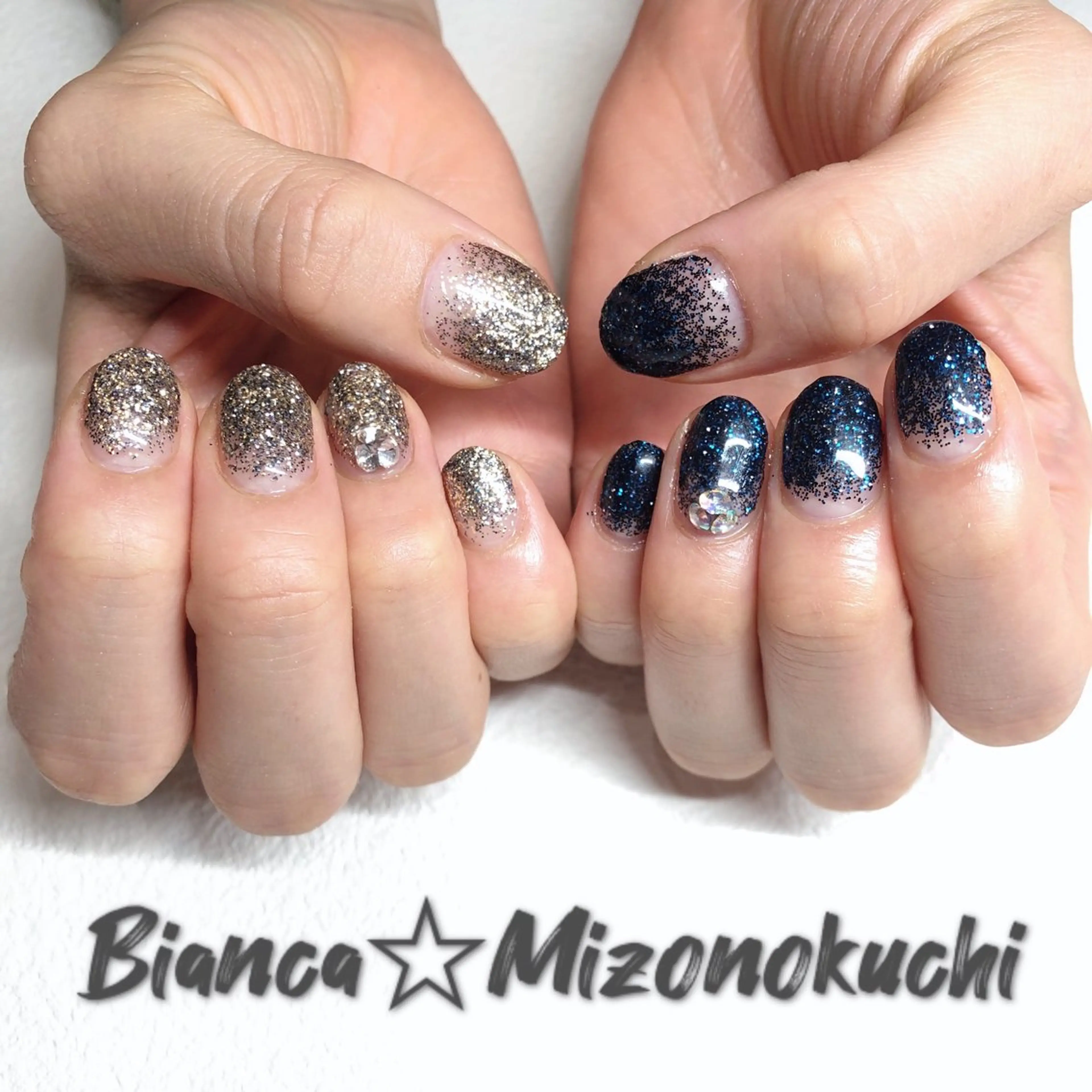 ショート ハンドネイル Bianca 溝の口 ASANOのネイルデザイン