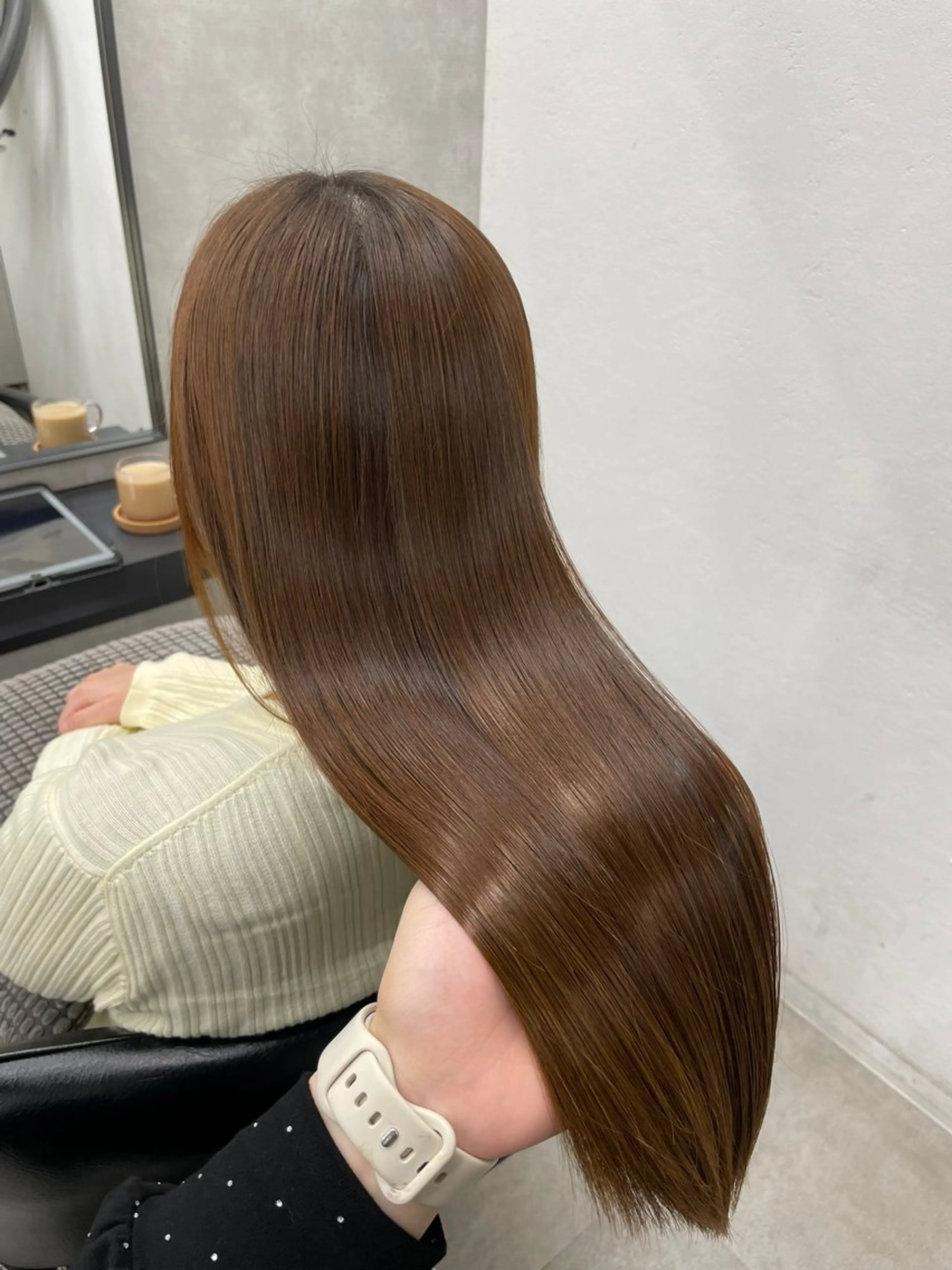 ロング トリートメント 角田 萌夏のヘアスタイル