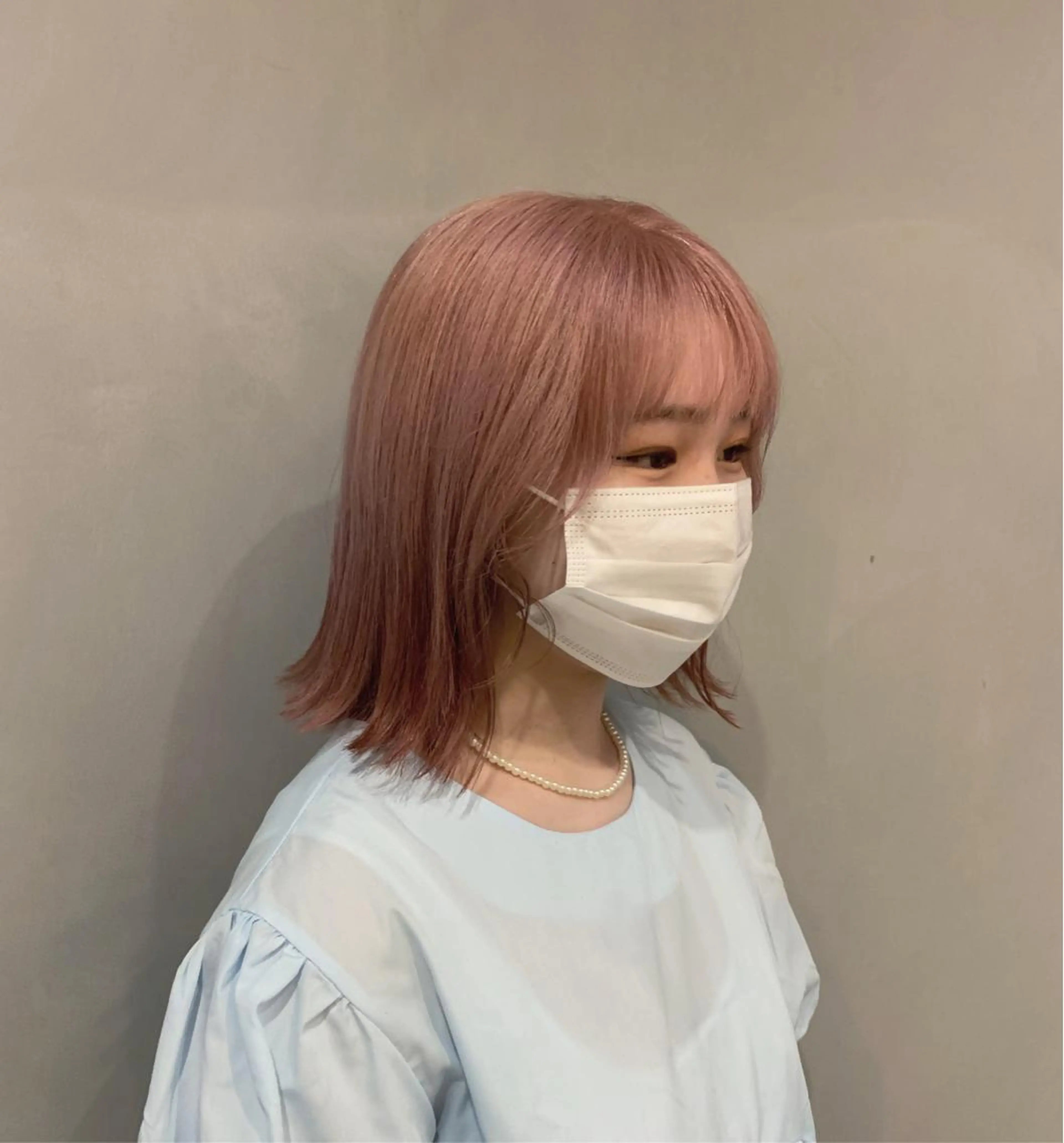 ミディアム カラー 美髪・シールエクステ ホソタニリョウコのヘアスタイル