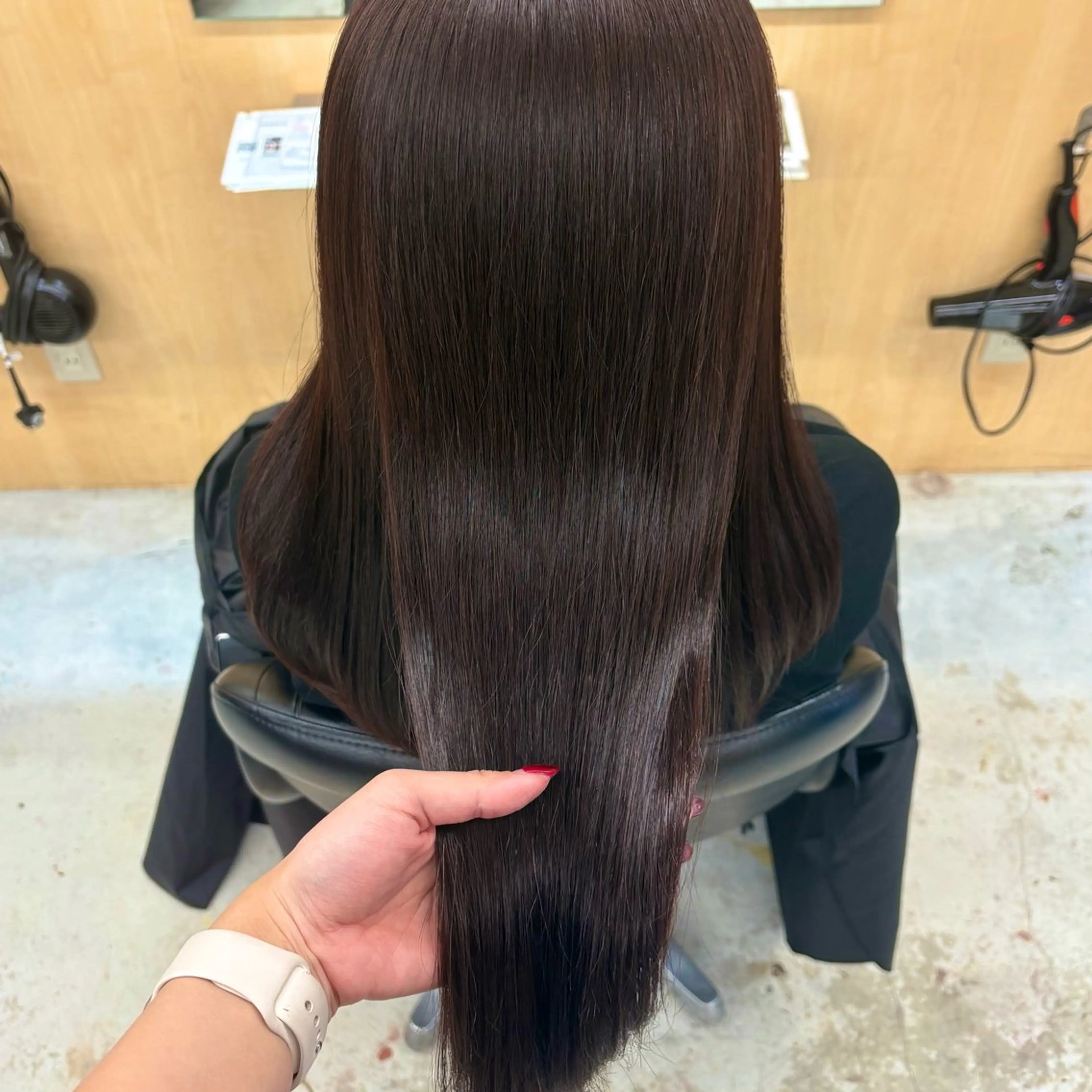 ロング カラー ブラウンカラー ラベンダーカラー カット ヘアカラー 韓国レイヤー/暖色 カラー/KOTONEのヘアスタイル