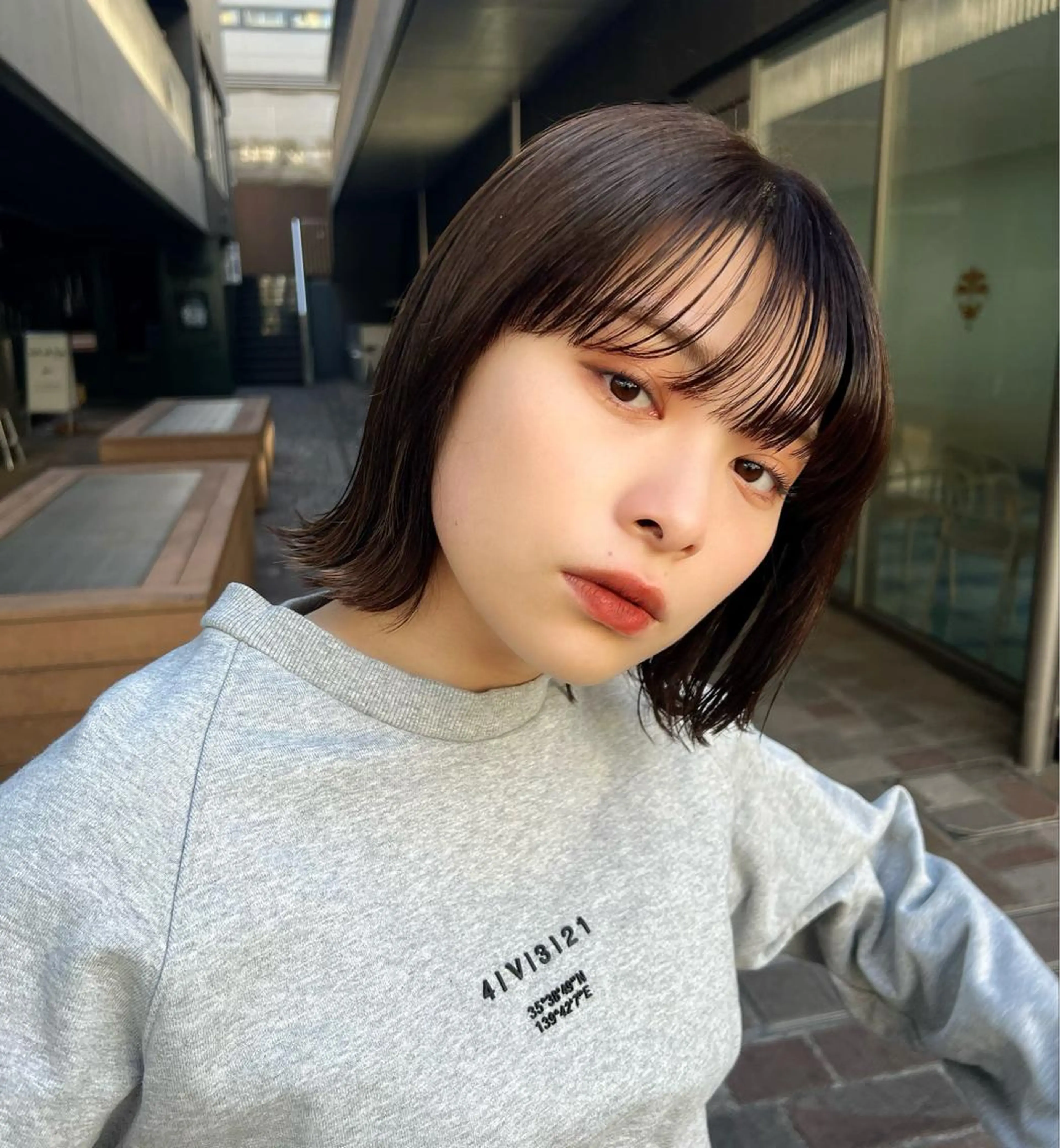 ミディアム カラー 🎧パーソナルケア/ 透明感カラー/ミユのヘアスタイル