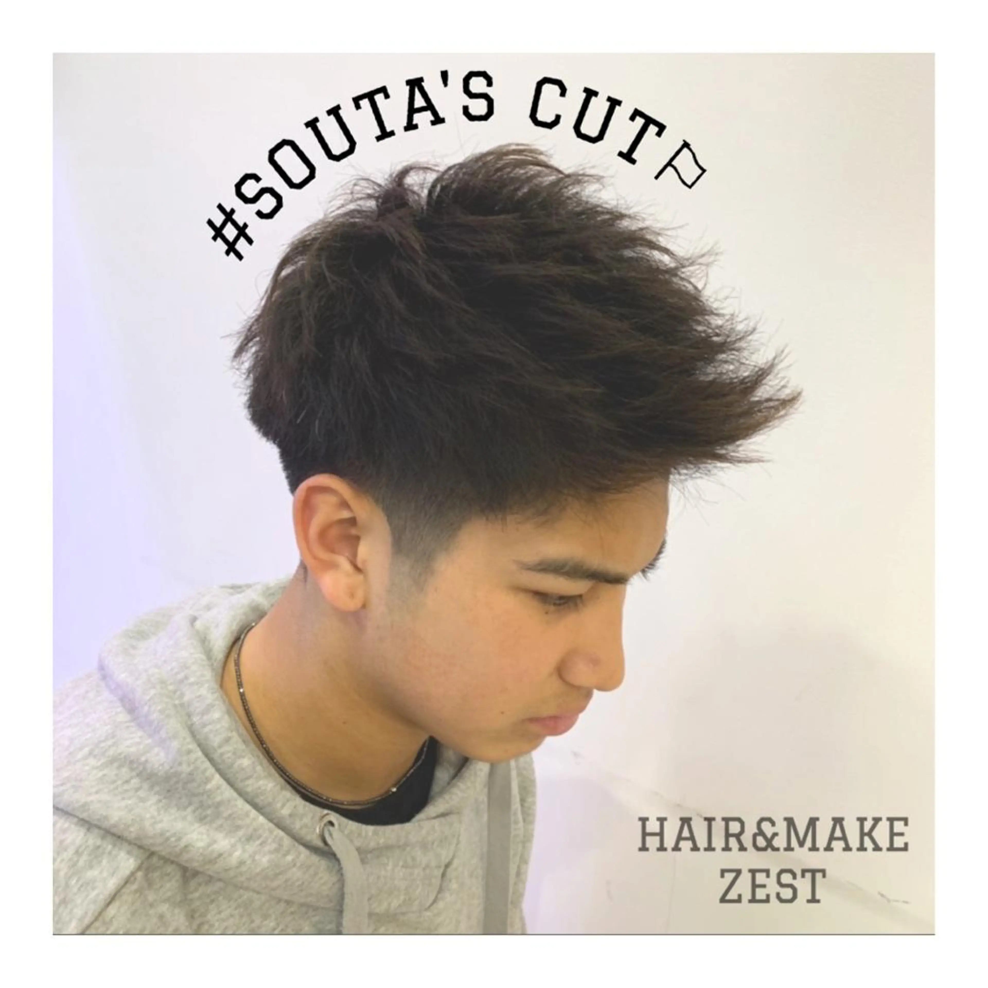 ヘアアレンジ メンズ カット ヘアセット ange☞ soutaのヘアスタイル