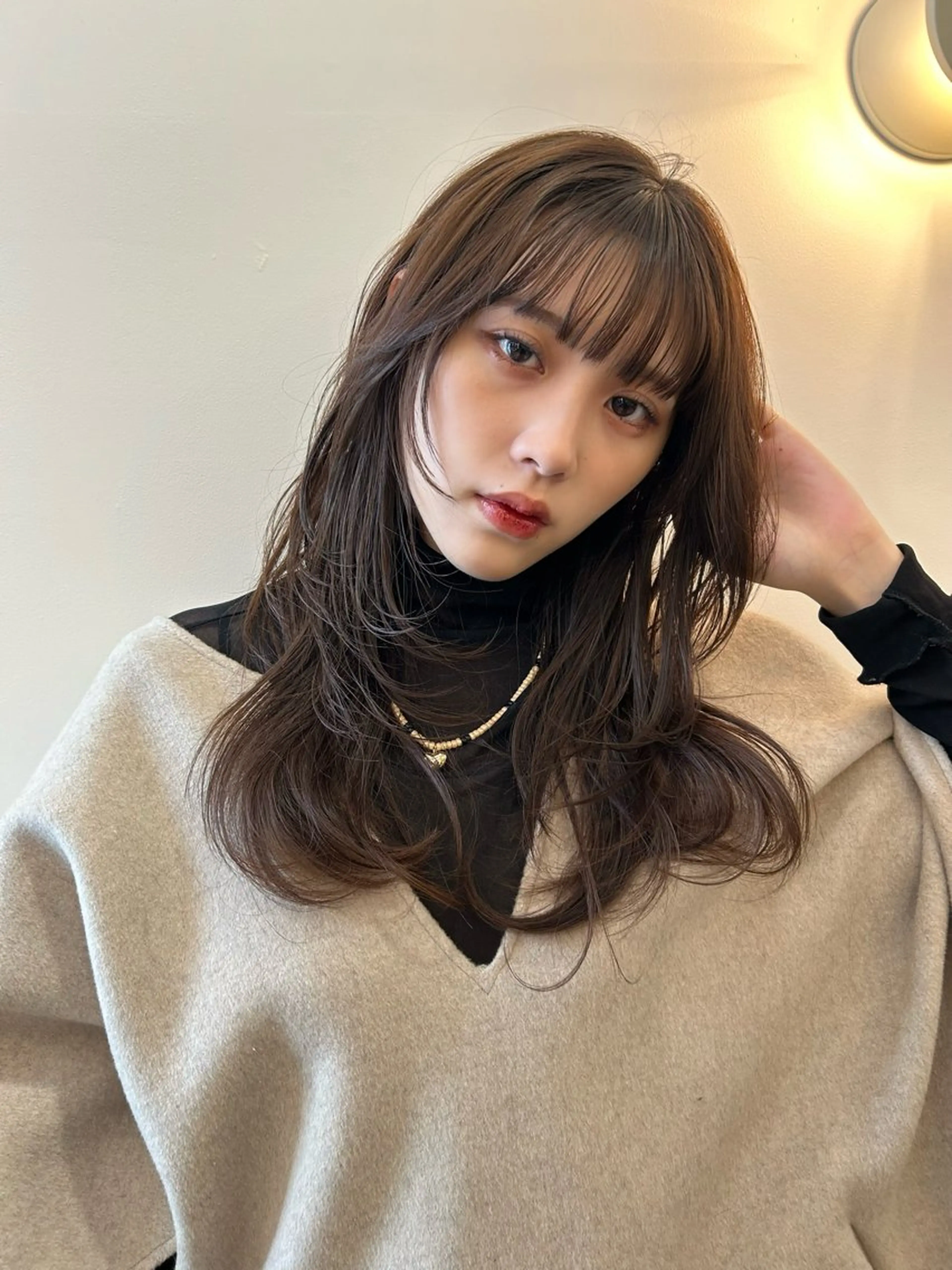 ロング カラー レイヤーカット ロング tete nico所属・似合わせ/ヘアカラー nanami🌸のヘアスタイル