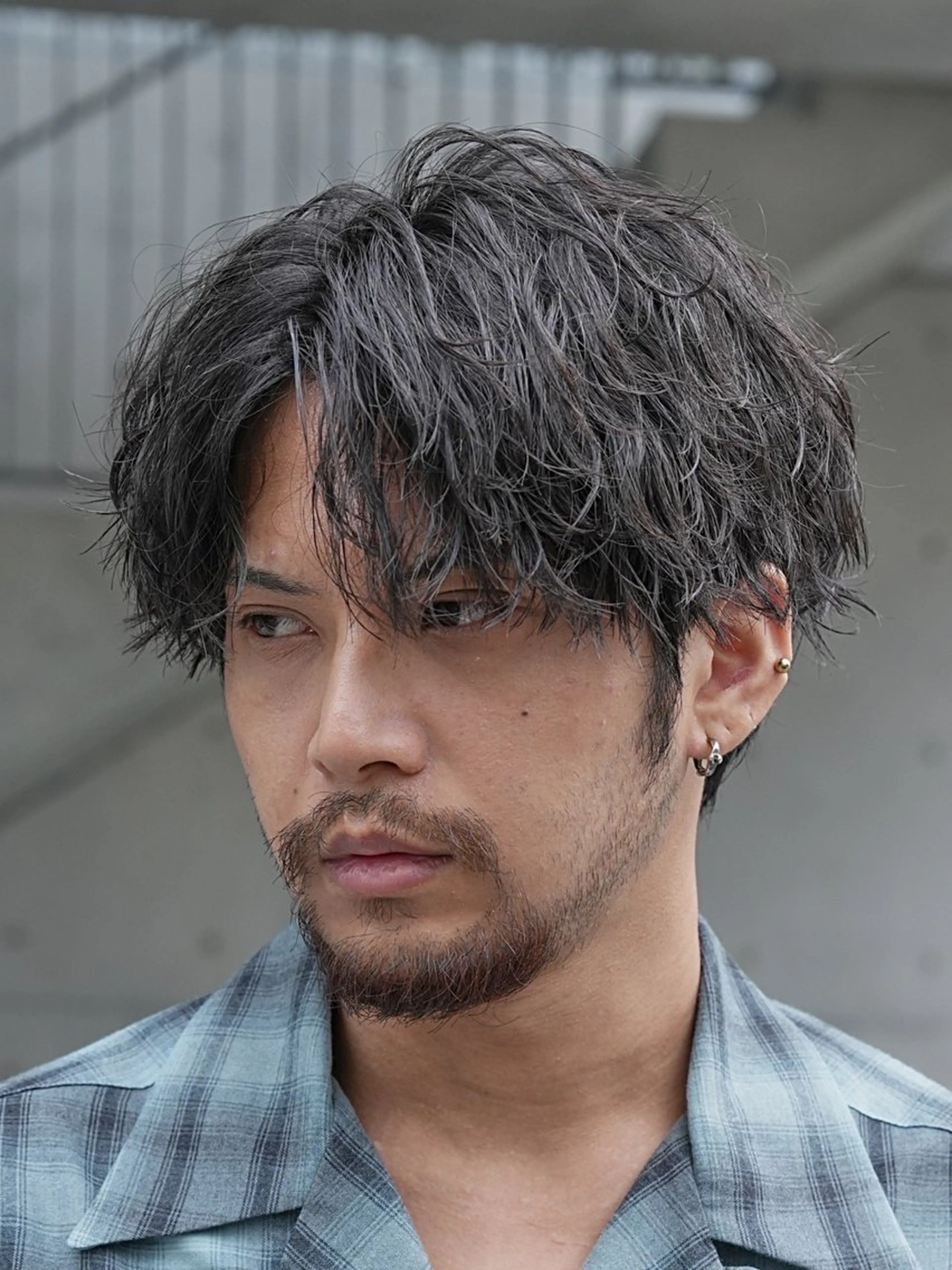 ショート パーマ メンズパーマ特化 園田 楓莉のヘアスタイル