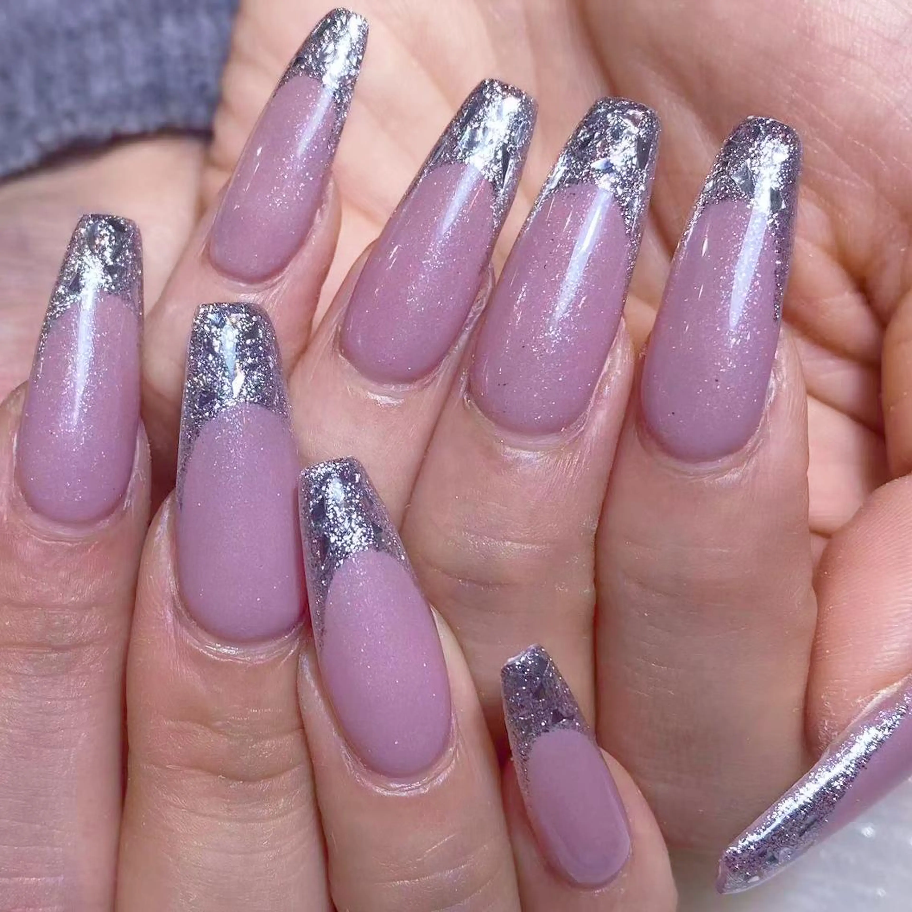 ネイル アートネイル オーロラネイル ガーリー キラキラネイル 韓国ネイル ハンドネイル DIAMOND Nail🥇のネイルデザイン