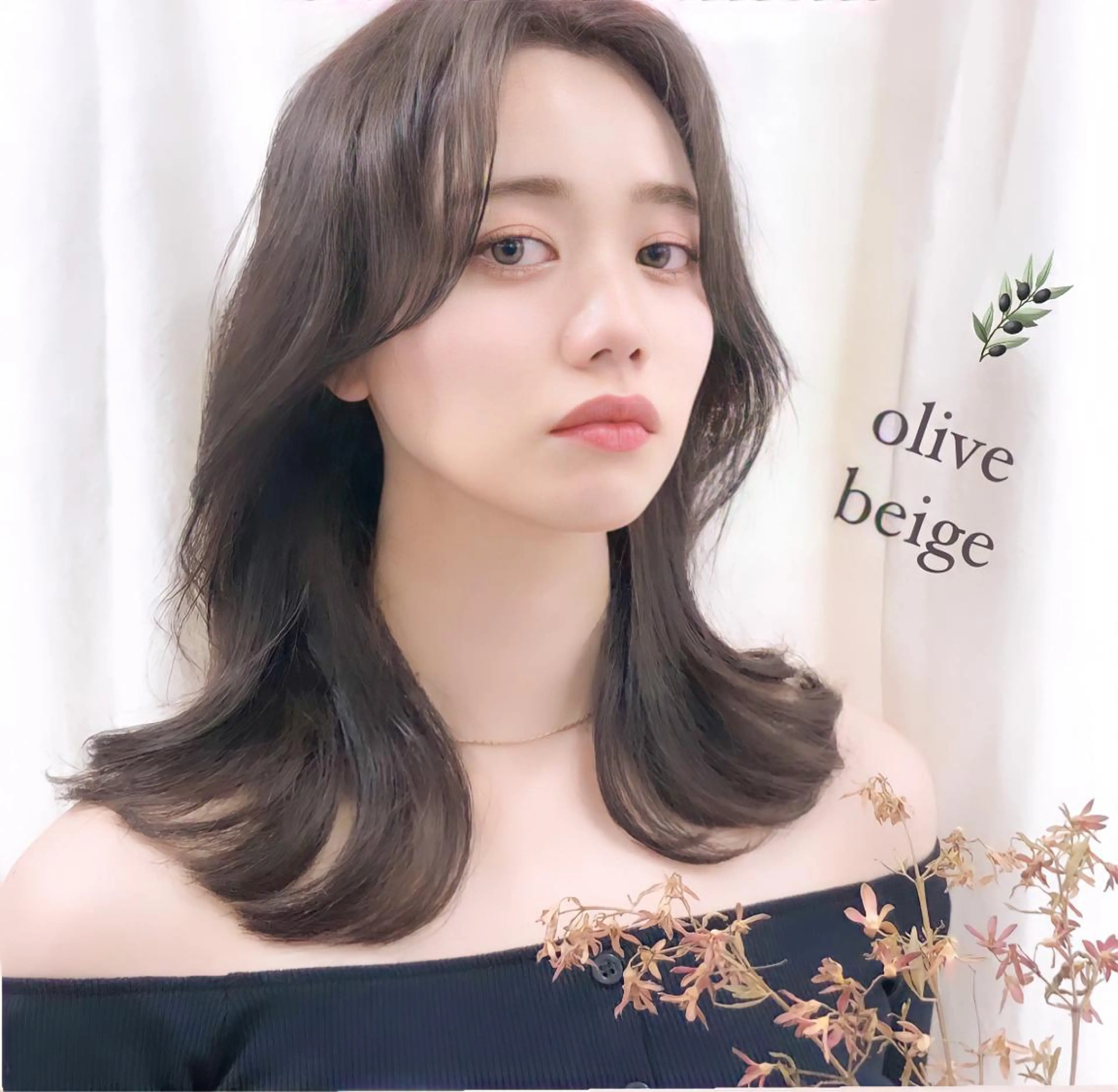 セミロング カラー ヘアアレンジ アディクシーカラー ベージュカラー ブリーチ 透明感カラー グレージュ カット ヘアカラー トリートメント ブリーチなし透明感カ ラー×韓国ヘア♡ヒデのヘアスタイル