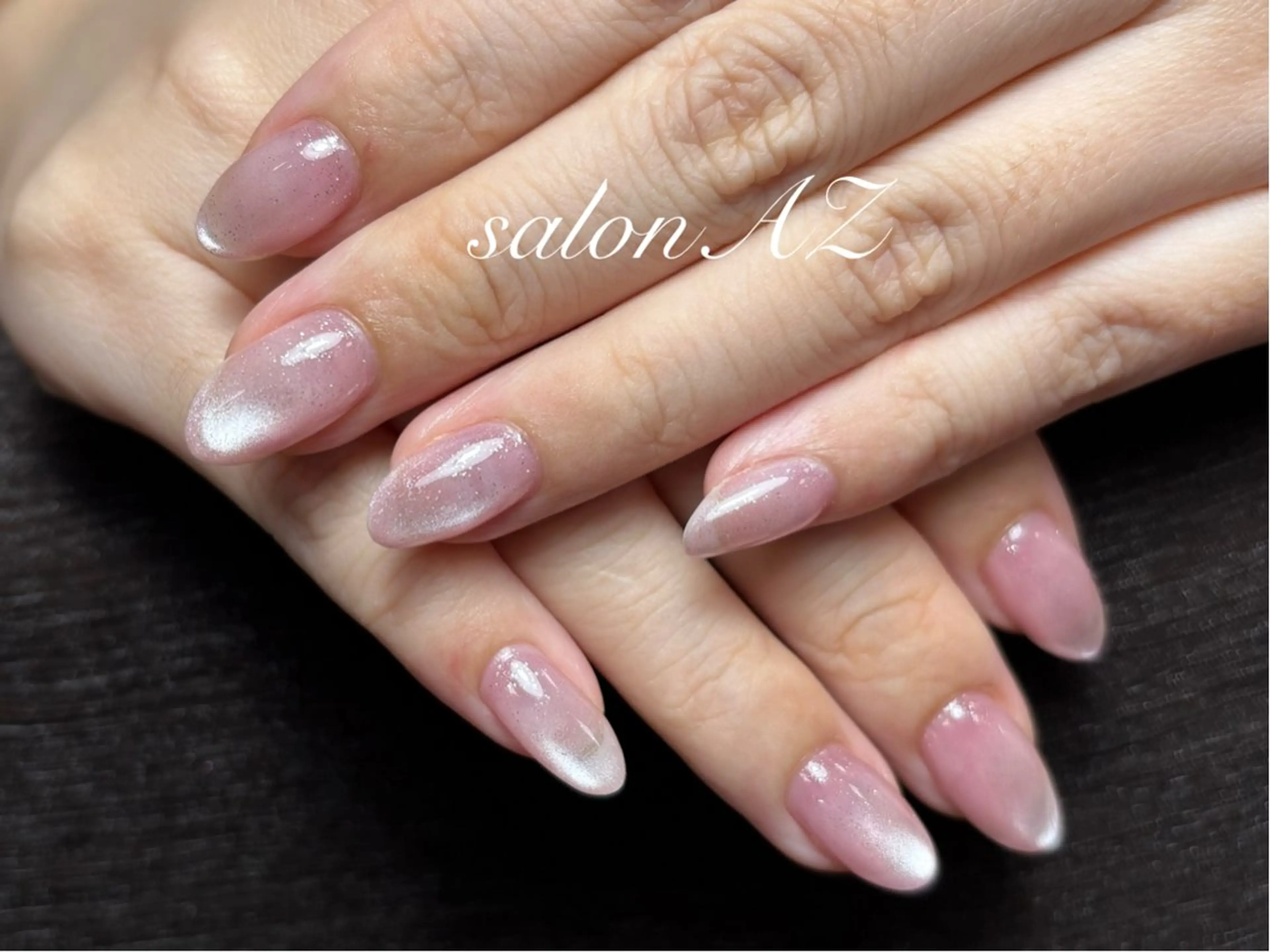 ネイル アートネイル 長さ出し フットネイル フレンチネイル ジェルネイル Salon  AZ所属・salon AZ jr．ネイリストのネイルデザイン