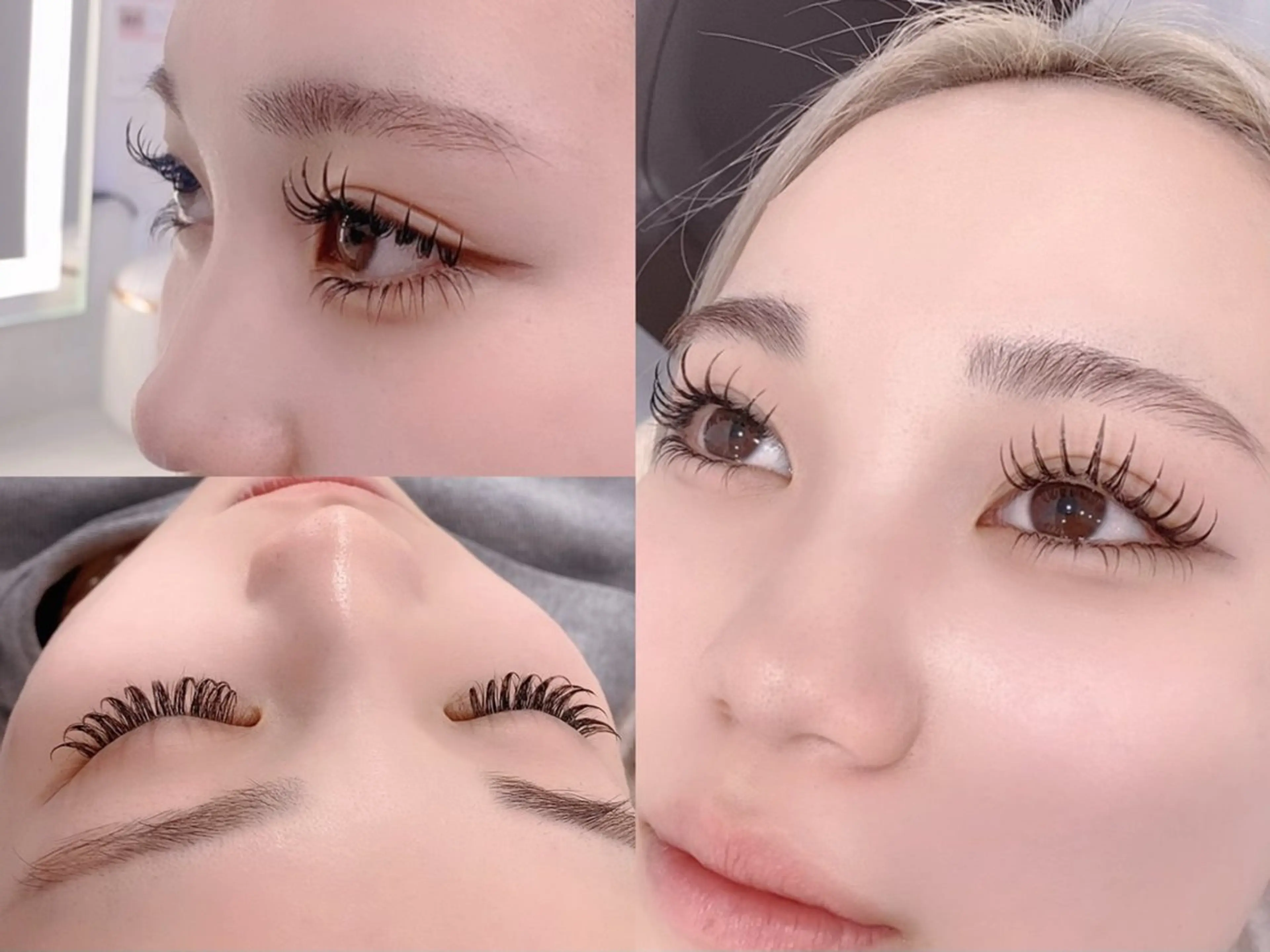 マツエク・マツパ 付け放題 バインドロック 束感まつ毛 フラットラッシュ ナチュラル マツエク YK• マツエクサロンのマツエク・マツパデザイン