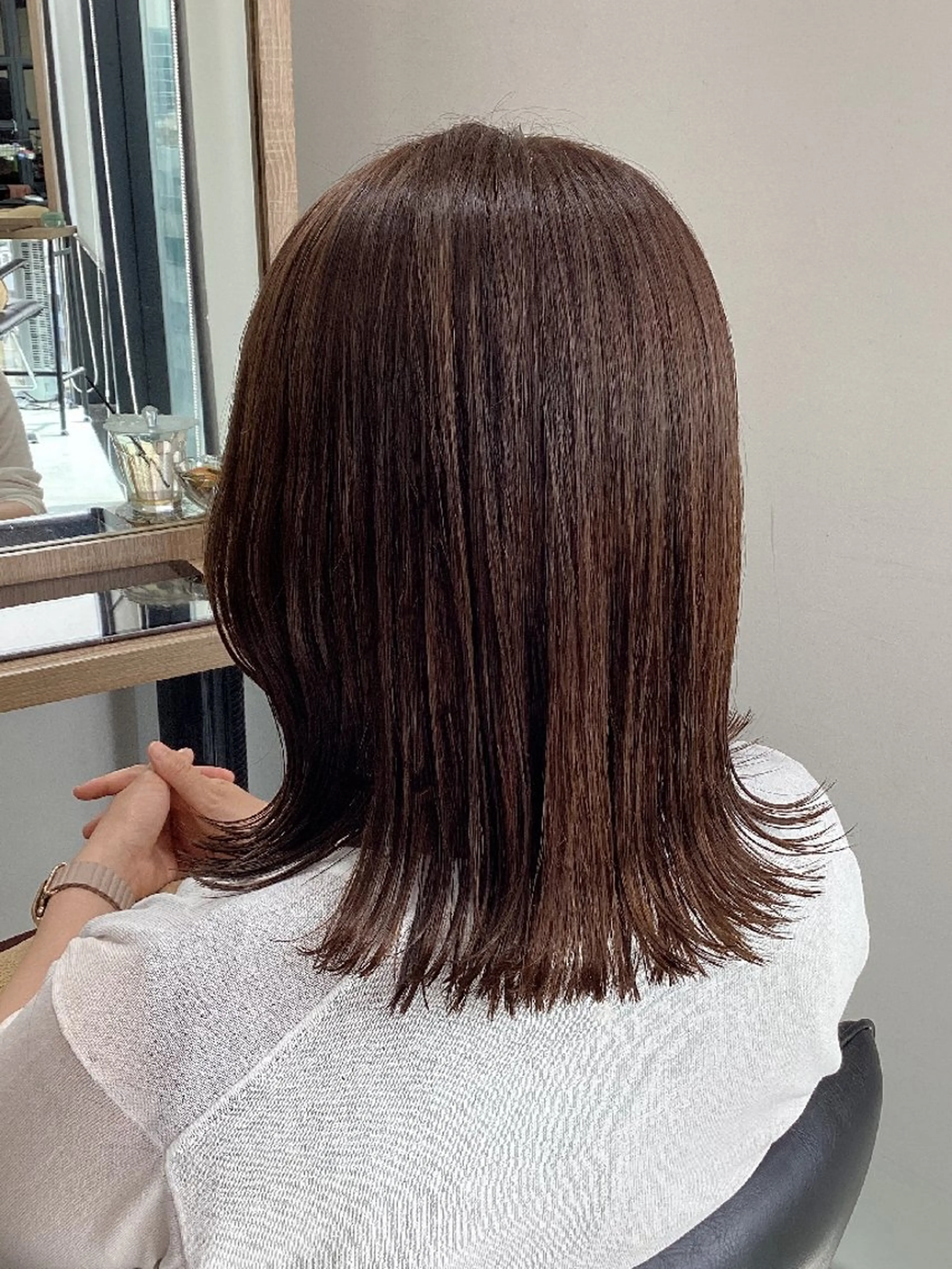 ミディアム カラー カット ヘアカラー ヘアアレンジ/透明感 カラー/AKARIのヘアスタイル