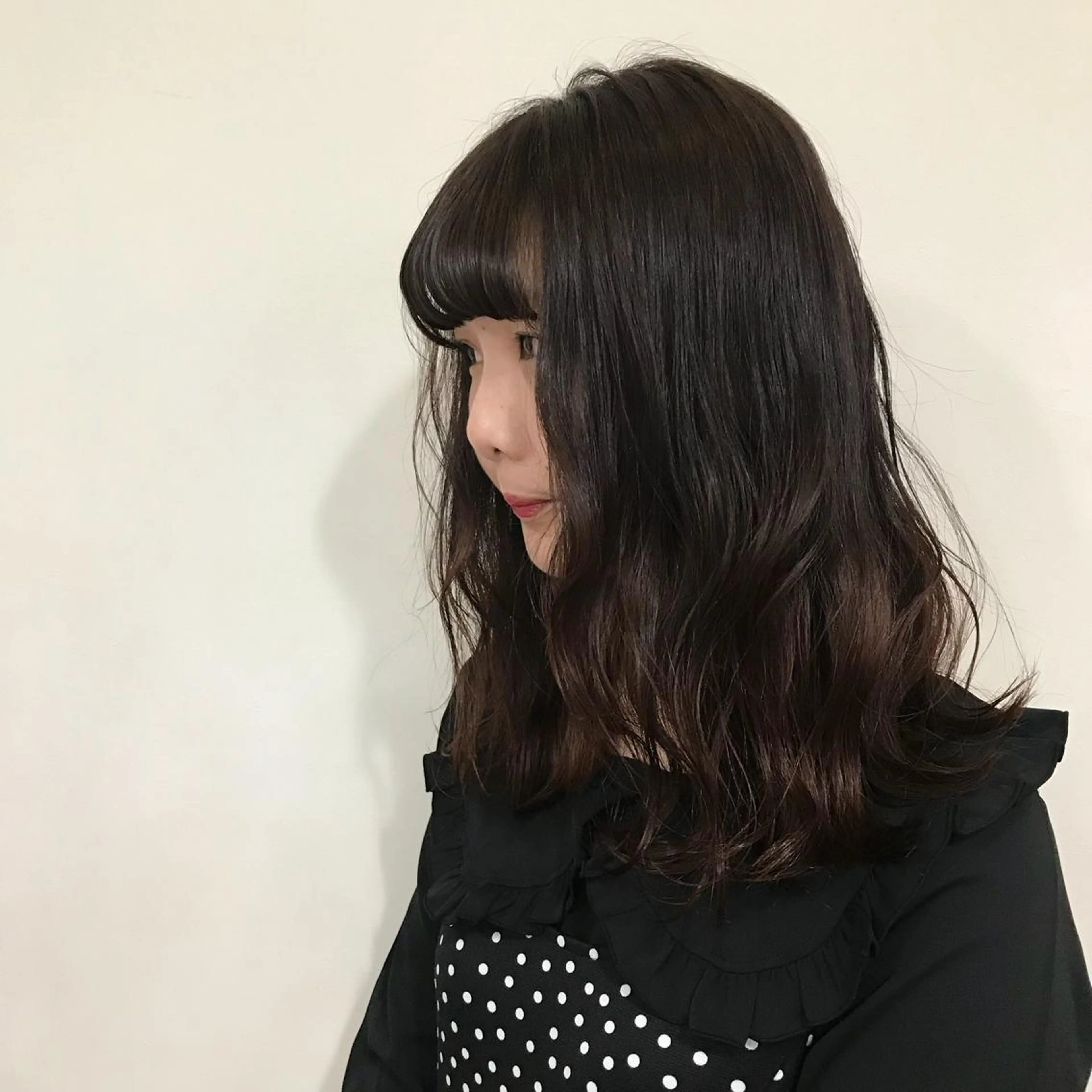 セミロング カラー ブラウンカラー グラデーションカラー ピンクカラー ピンクブラウン ヘアカラー トリートメント レイヤー/顔周り /AKARIのヘアスタイル